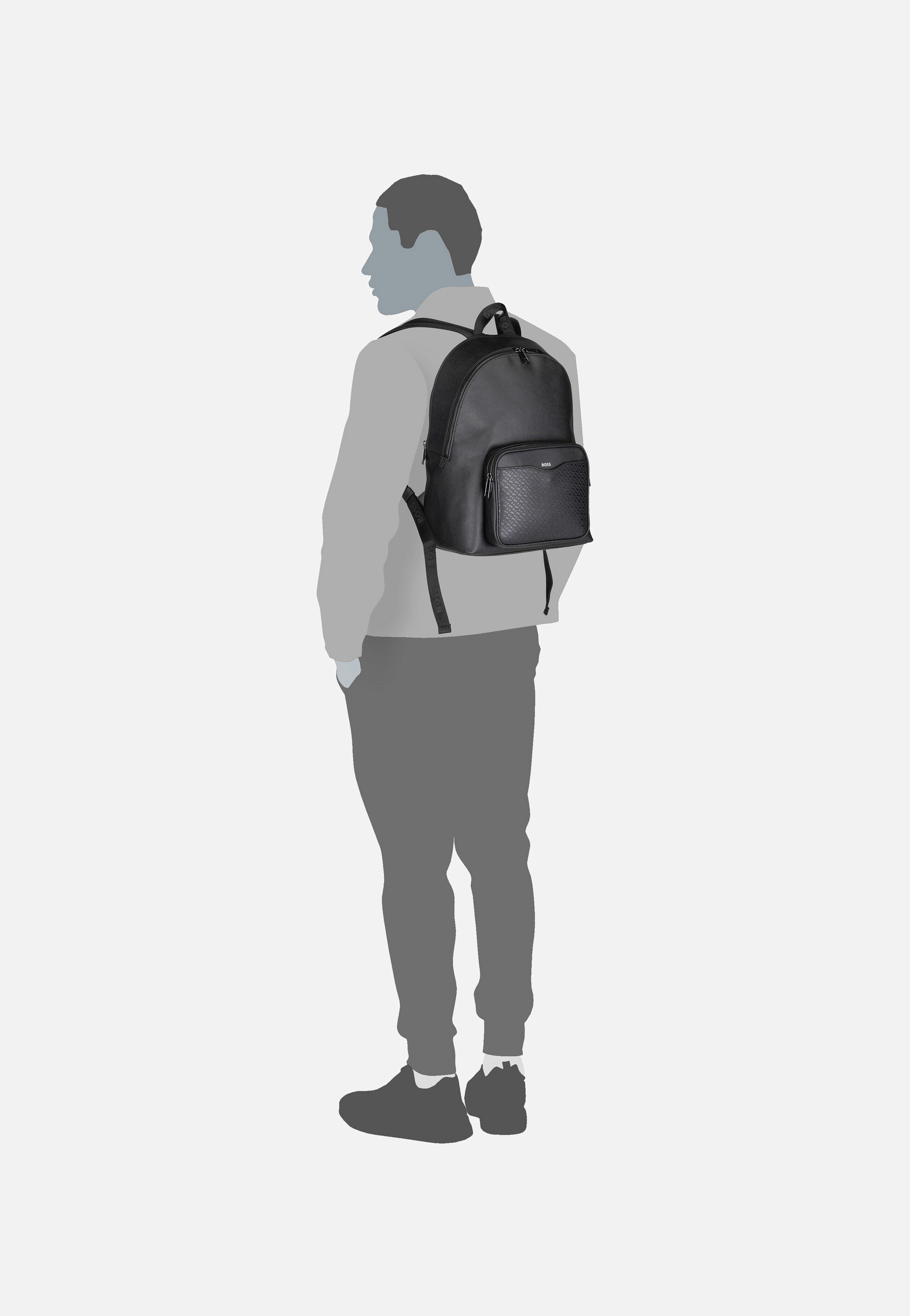 BOSS - Zair M BP 50542233 Black - Backpack | Men-Image