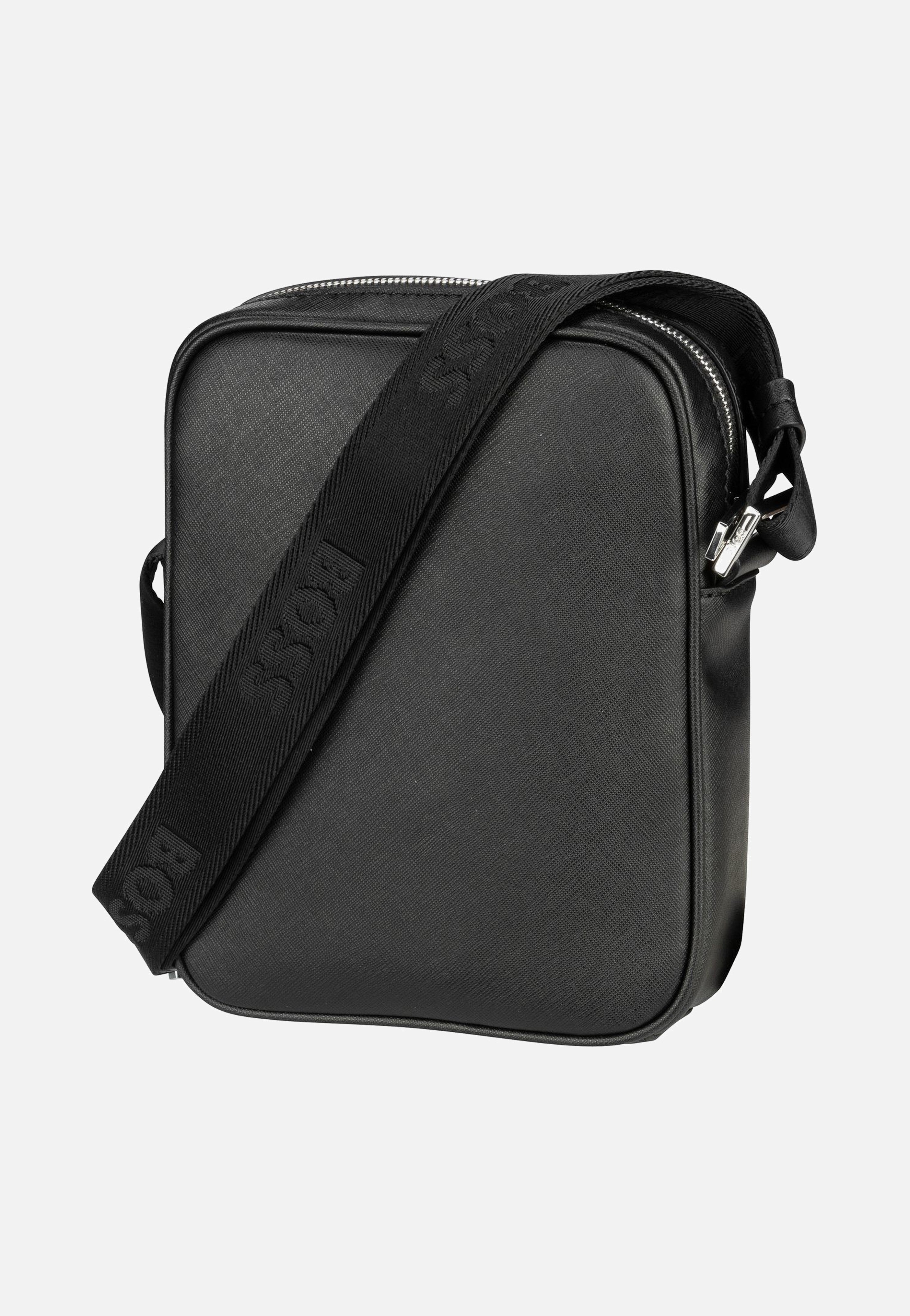 BOSS Zair North South Zip Black Crossbody Bag
