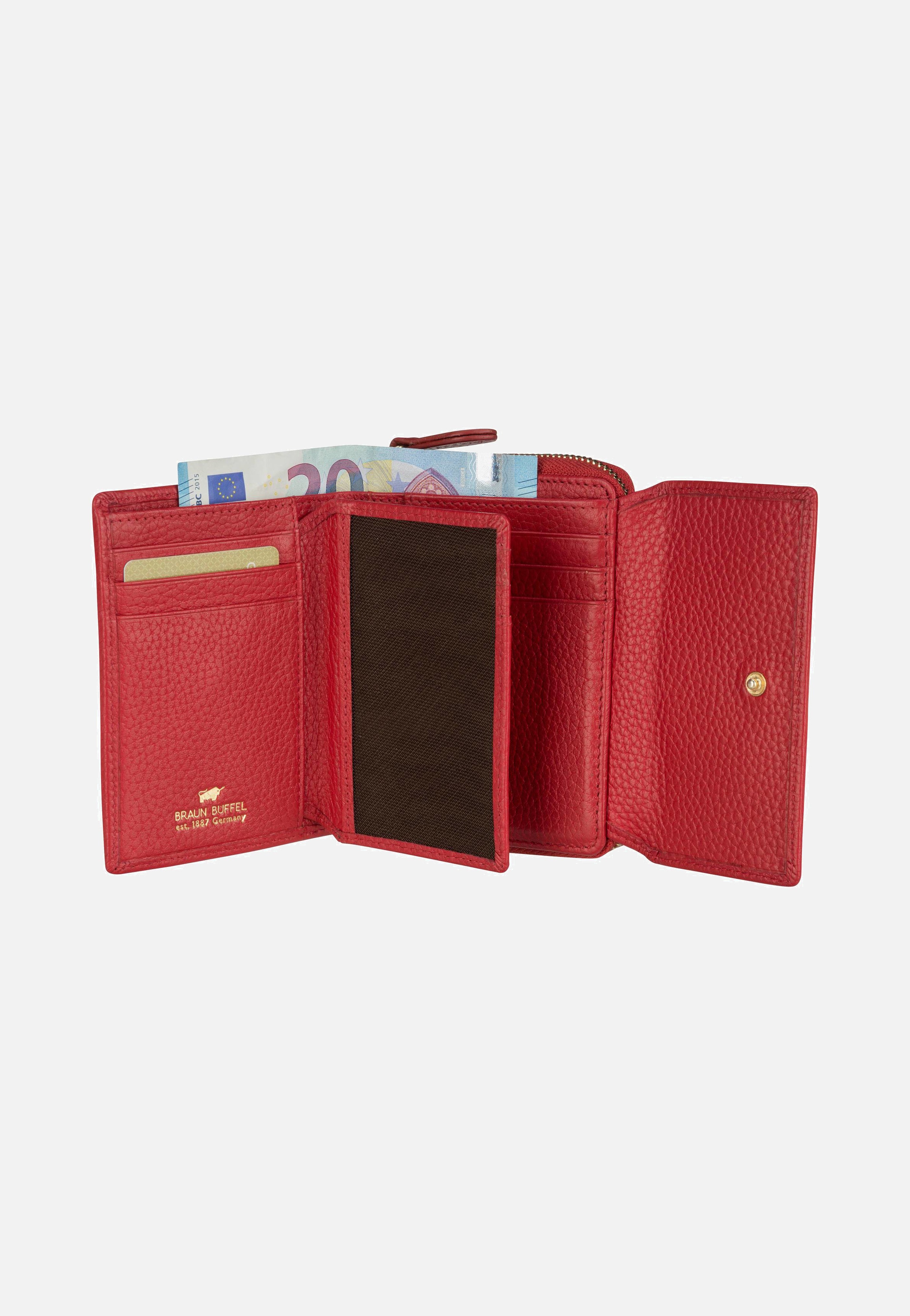Braun Büffel Asti 50454 RV-Geldbörse Rot Wallet