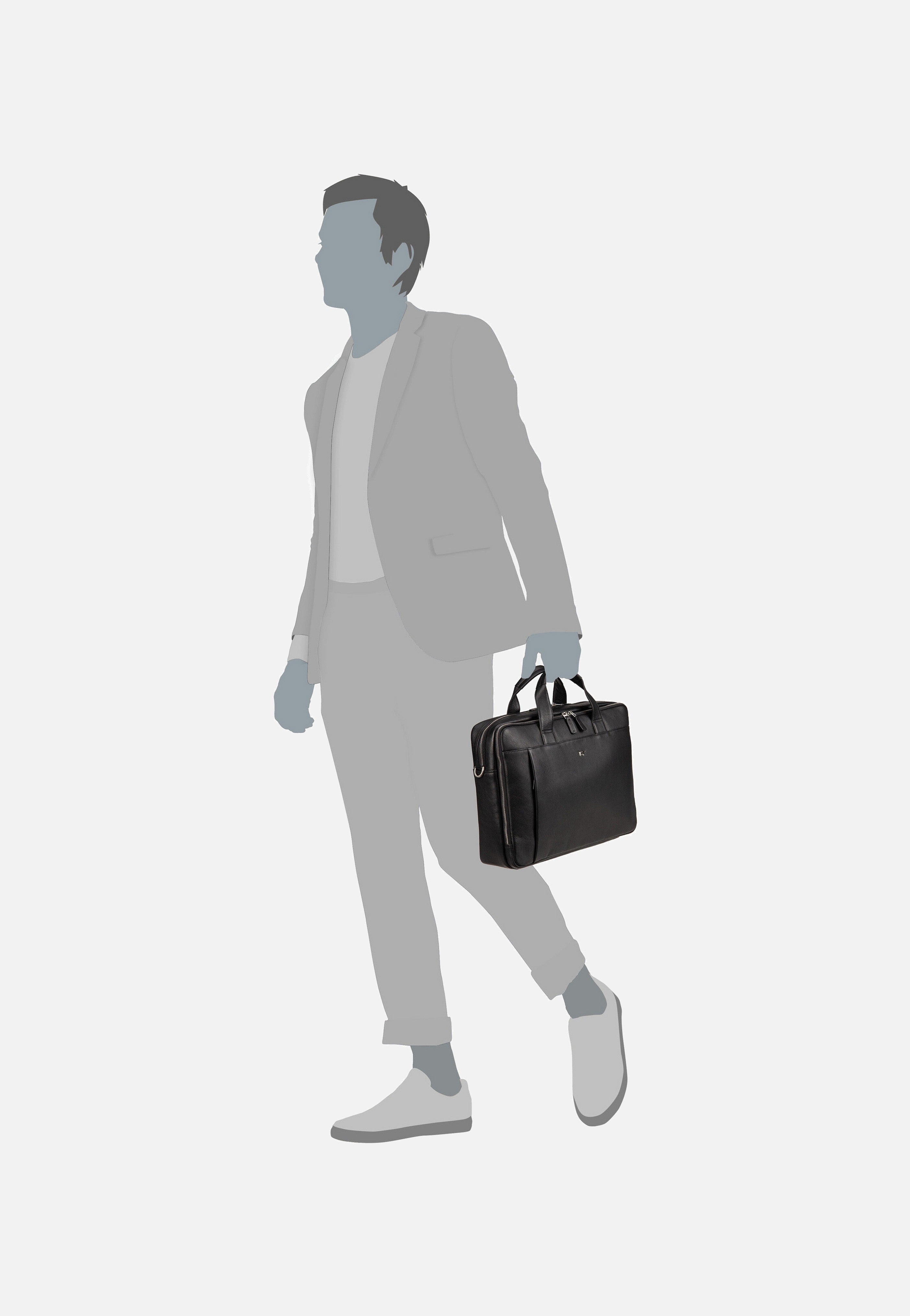 Braun Büffel - GOLF 3.0 Business Bag L 90674 Schwarz - Briefcase | Neutral-Image