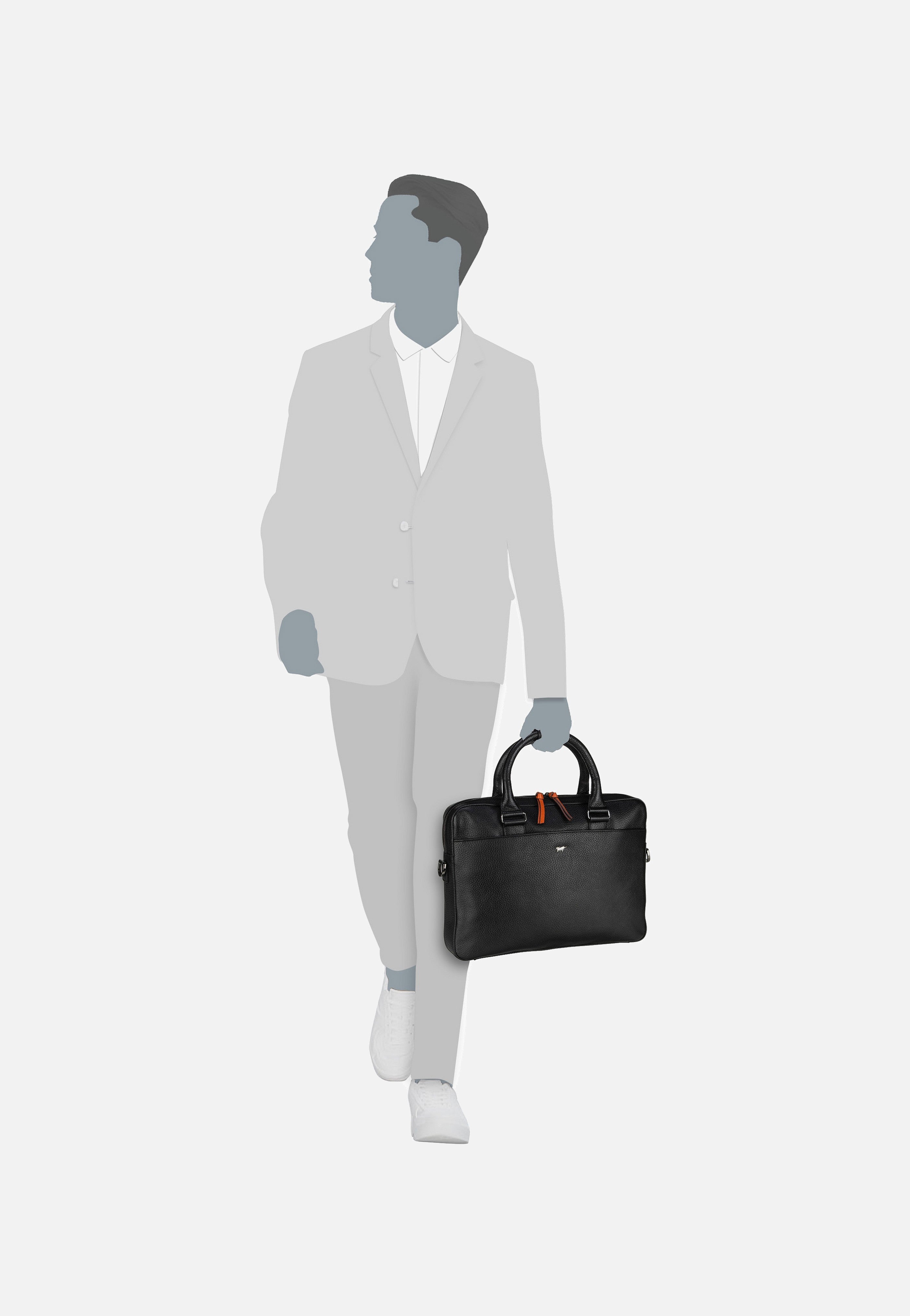 Braun Büffel Novara 26365 Schwarz Briefcase