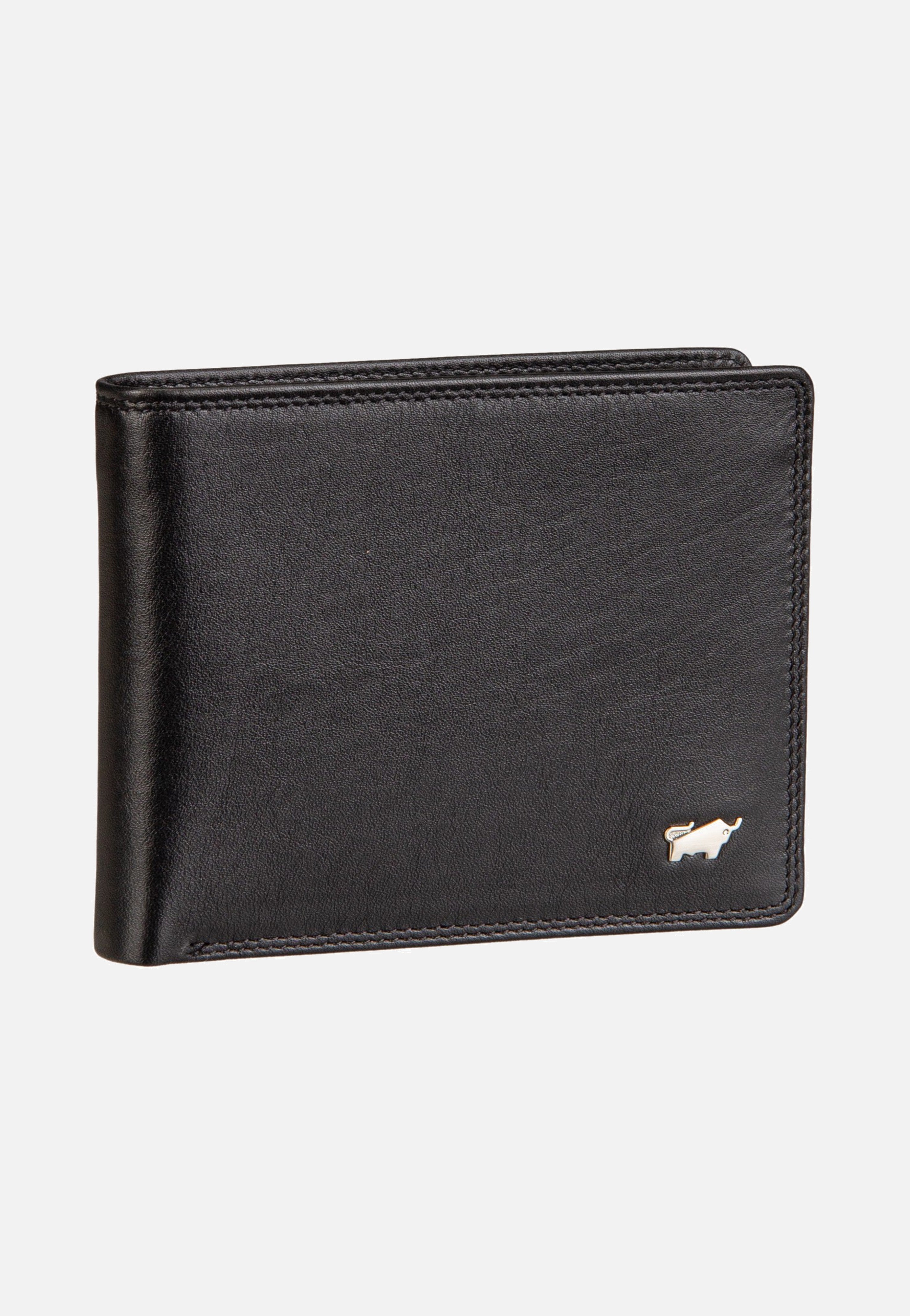 Braun Büffel Golf RFID Coin Wallet 4+3Cs Black Wallet