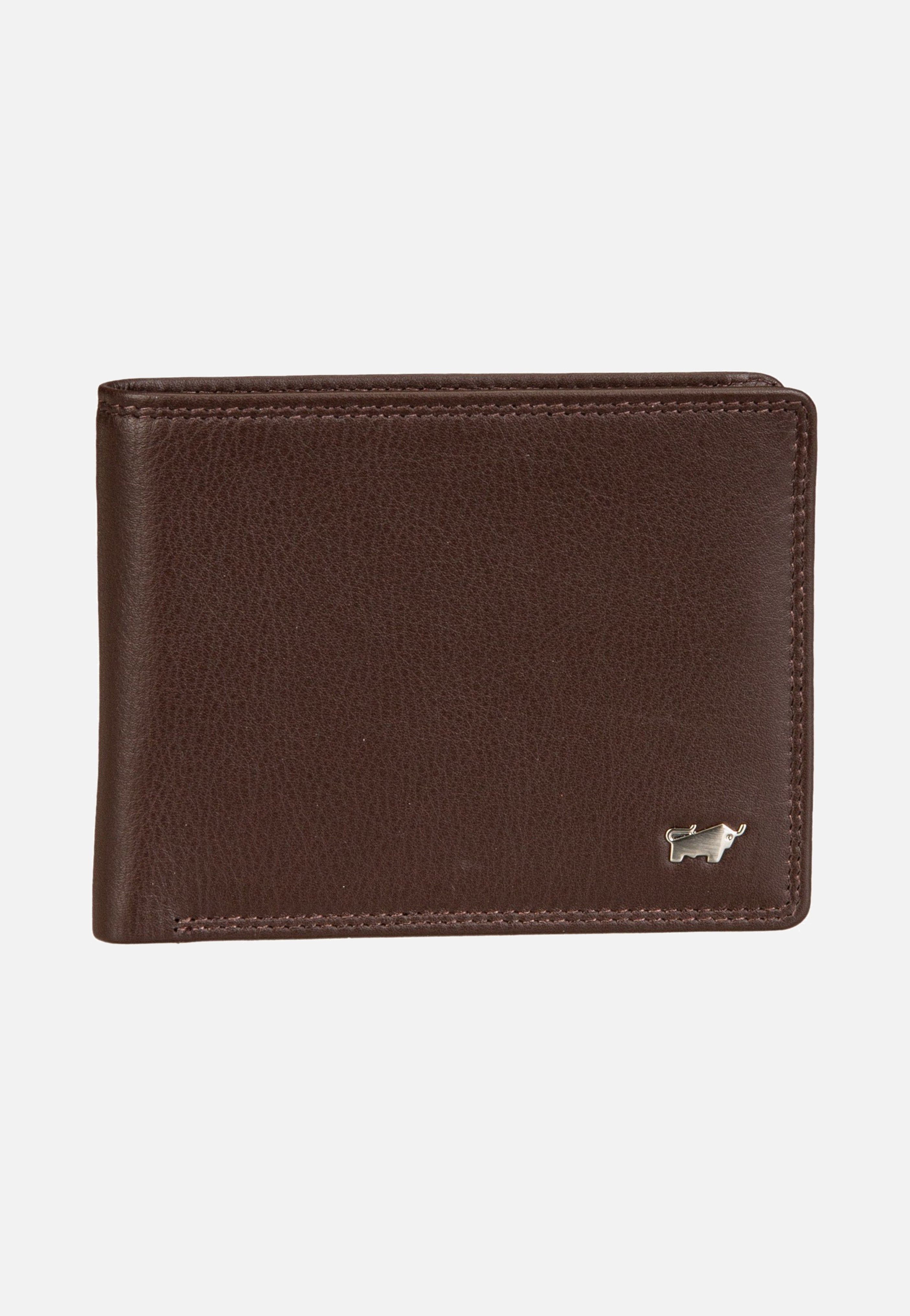 Braun Büffel Golf RFID Coin Wallet 4+3Cs Braun Wallet