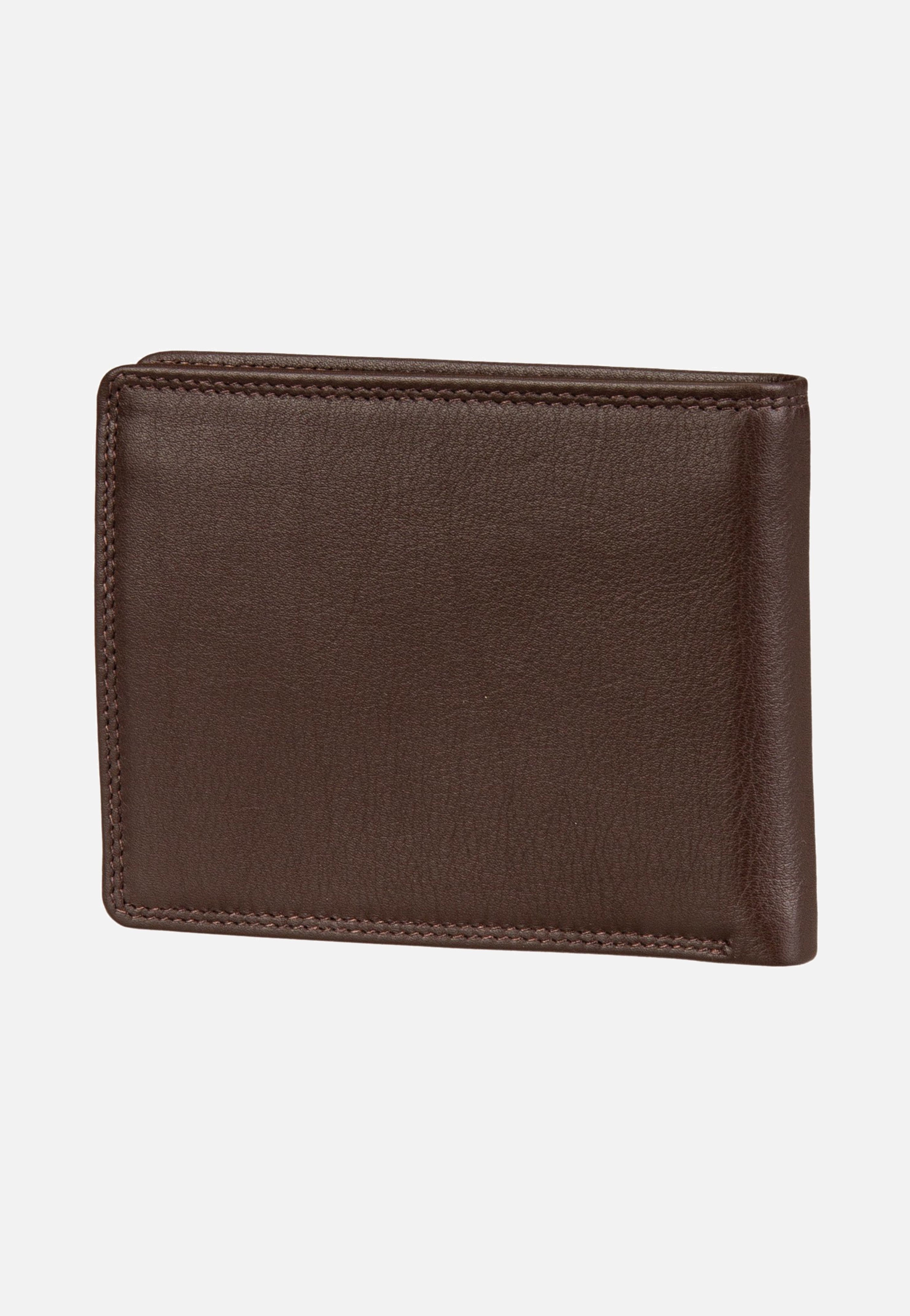 Braun Büffel Golf RFID Coin Wallet 4+3Cs Braun Wallet