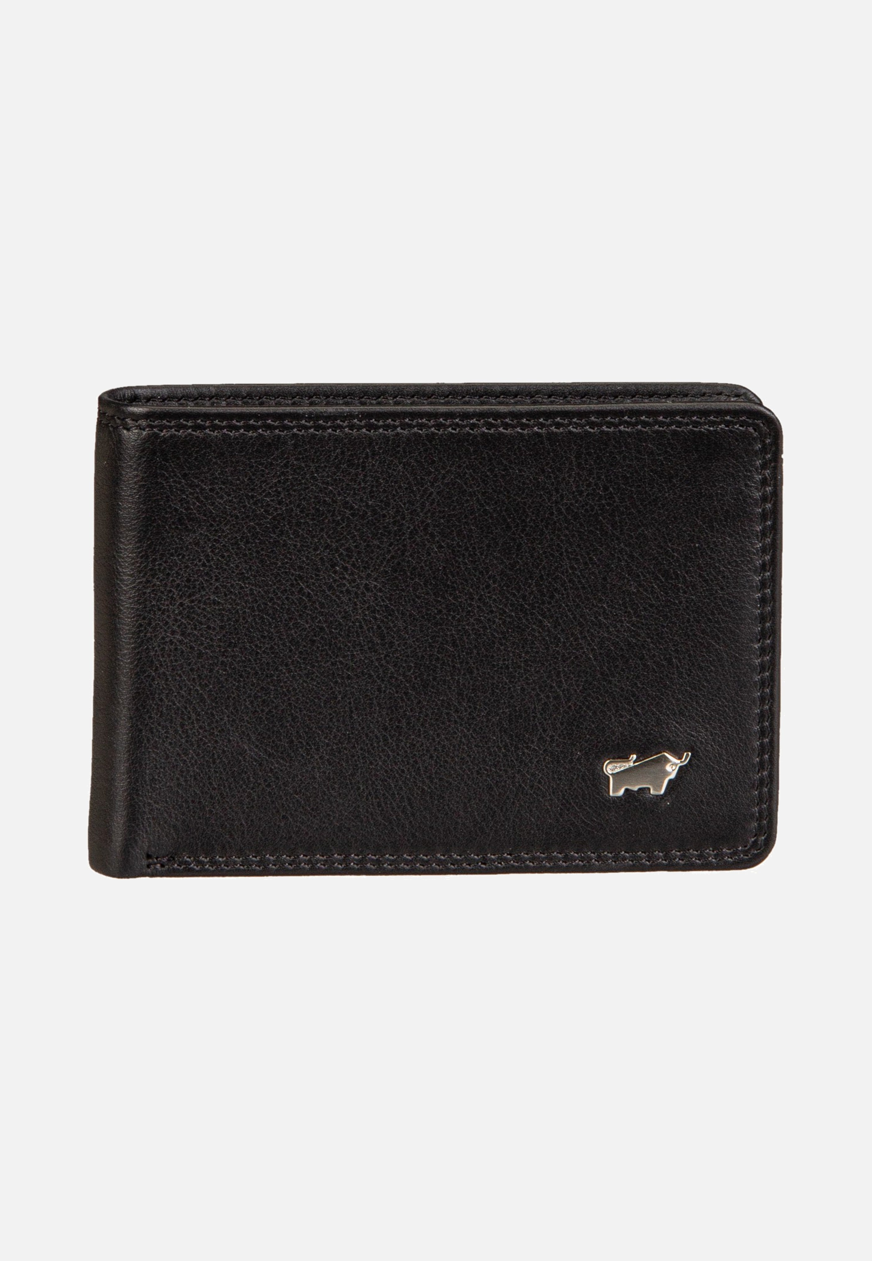 Braun Büffel Golf RFID Coin Wallet 4Cs Black Wallet