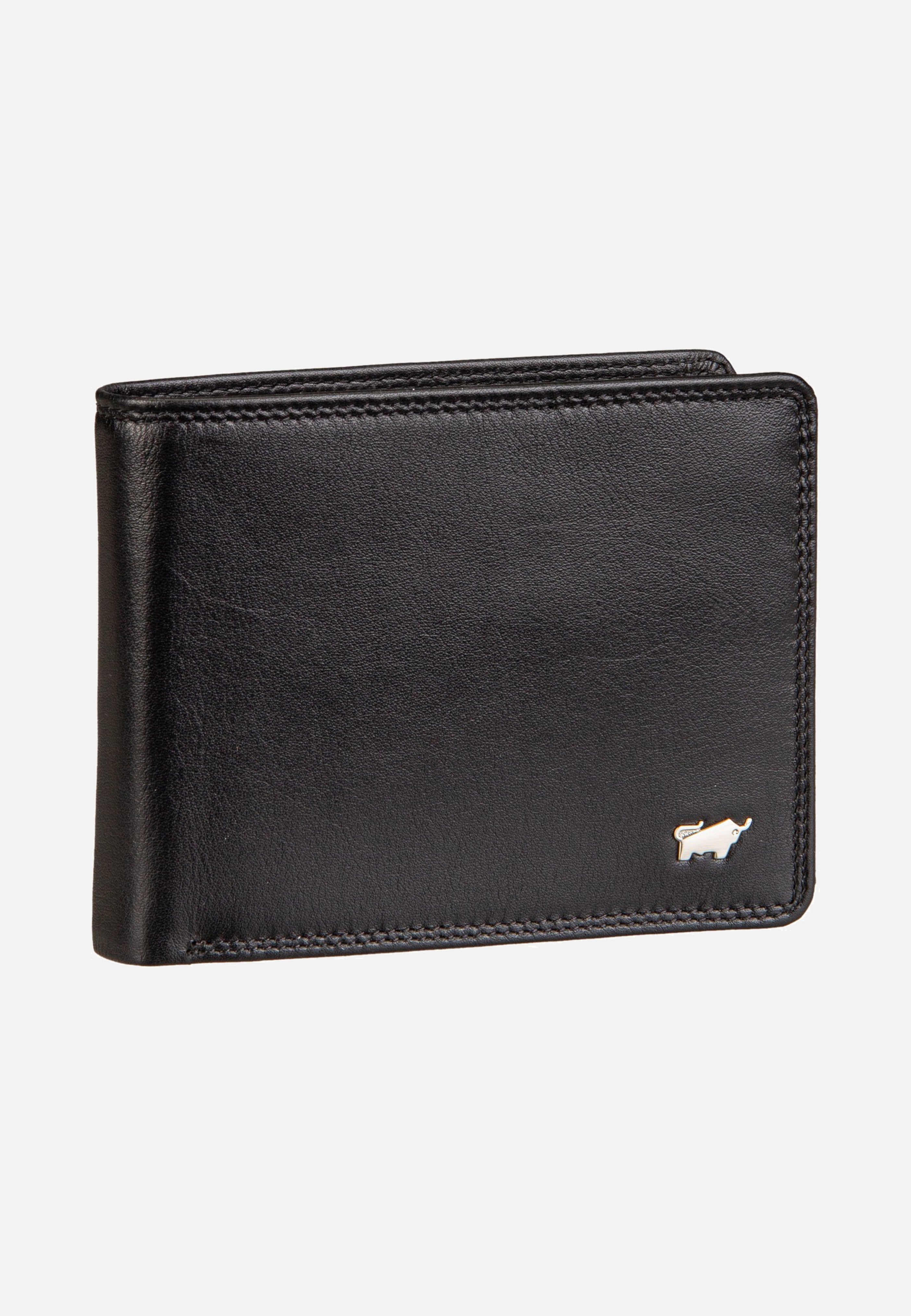 Braun Büffel Golf RFID Coin Wallet 8Cs + Loop Black Wallet
