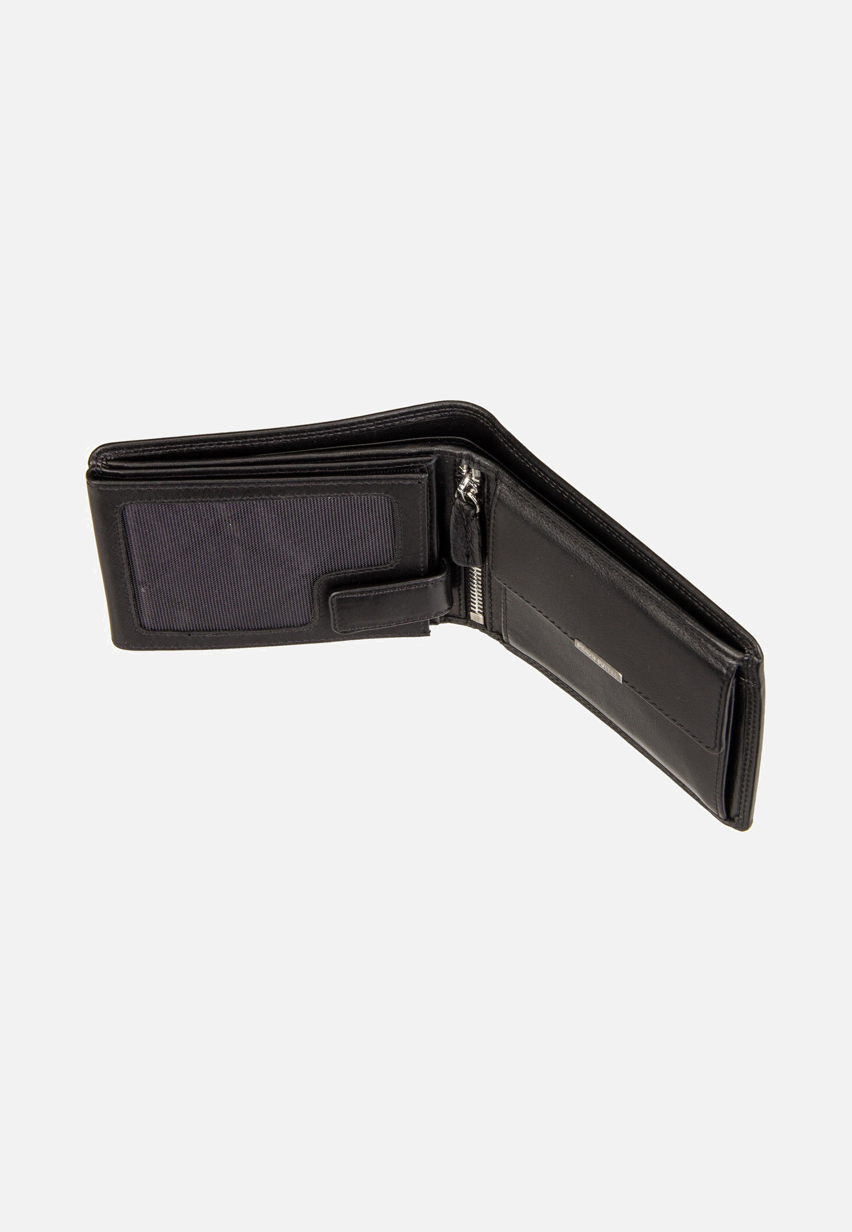 Braun Büffel Golf RFID Coin Wallet 8Cs + Loop Black Wallet