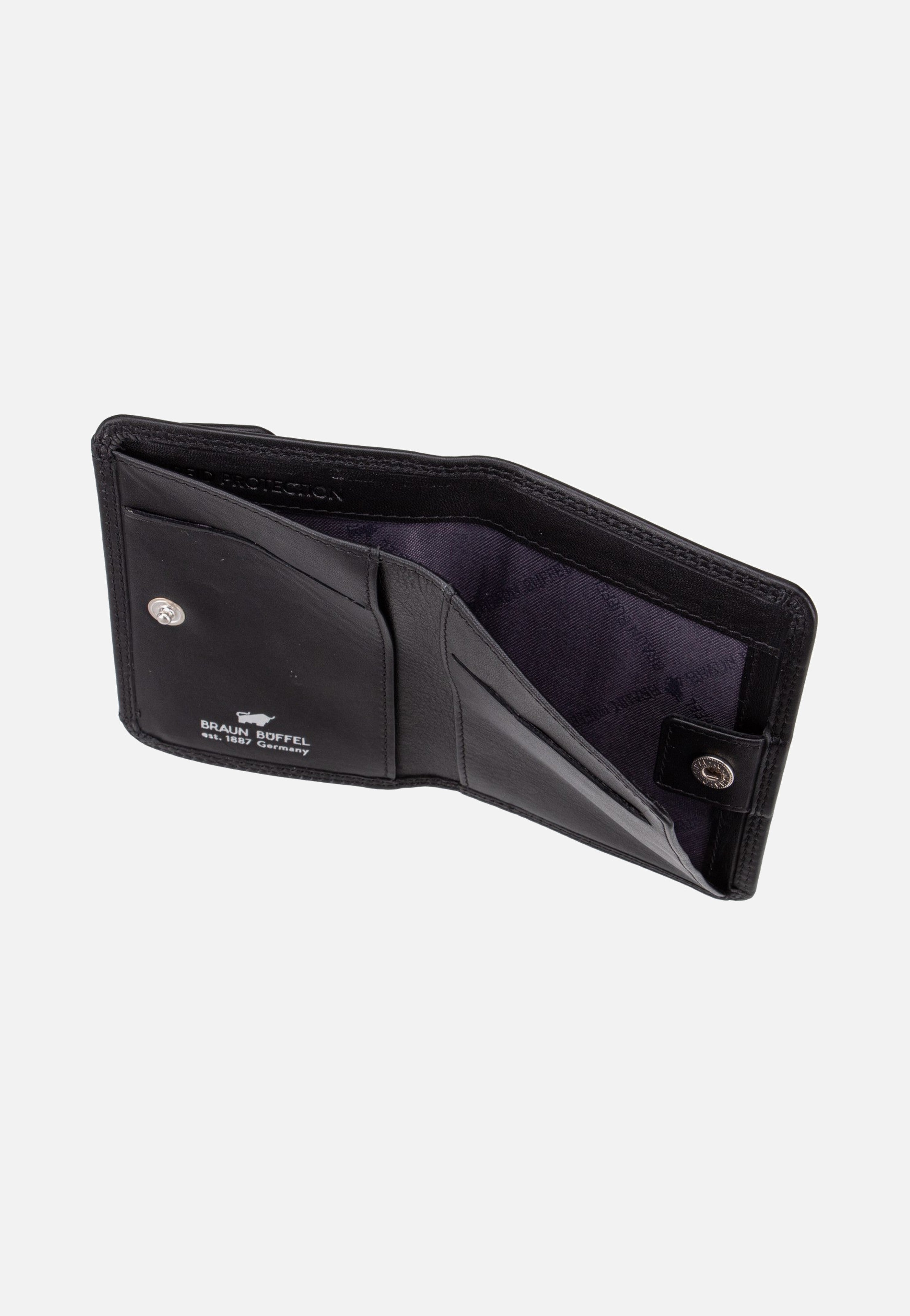 Braun Büffel Golf RFID Coin Purse S 2Cs Black Wallet