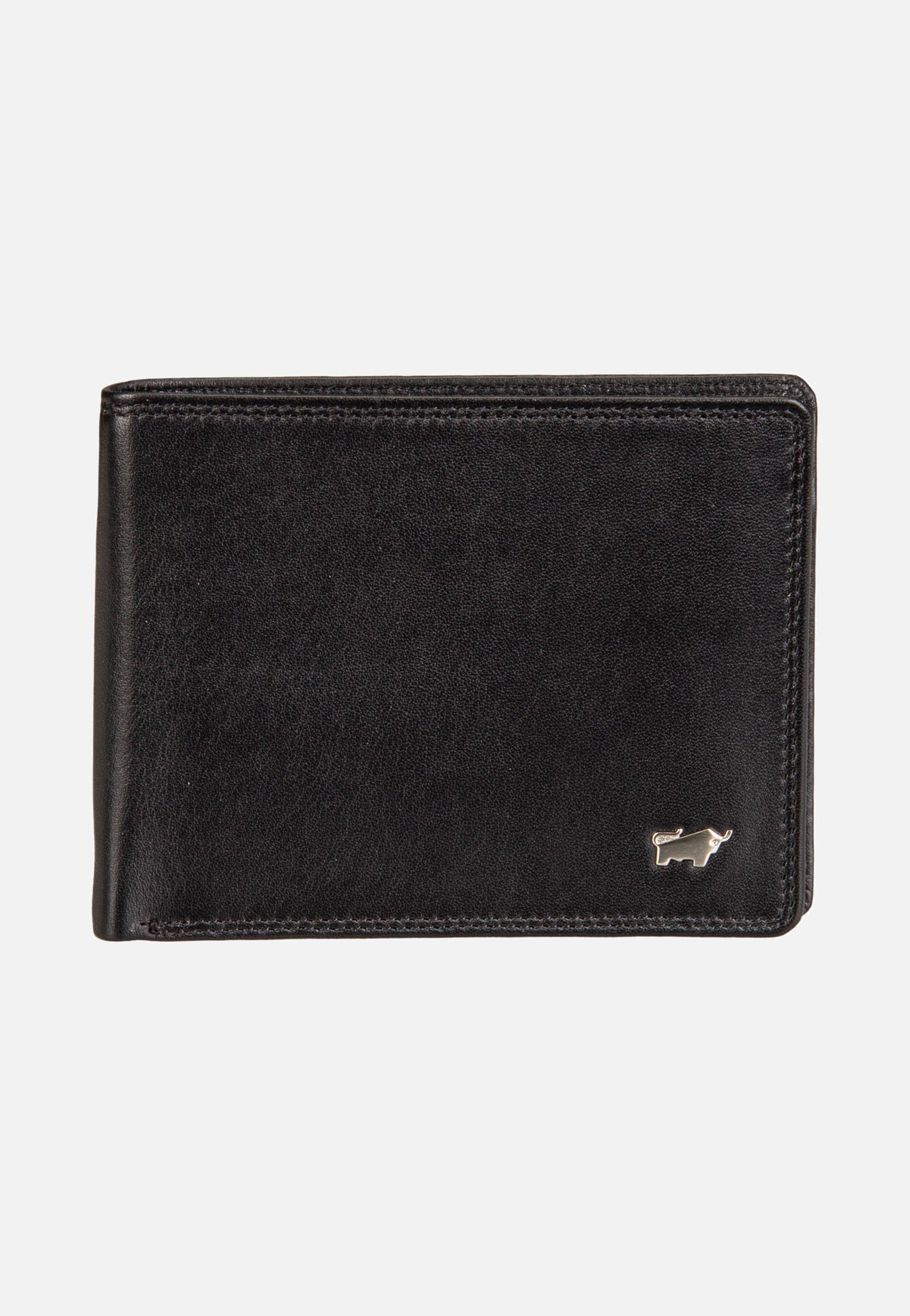Braun Büffel Golf RFID Coin Wallet 8Cs Black Wallet