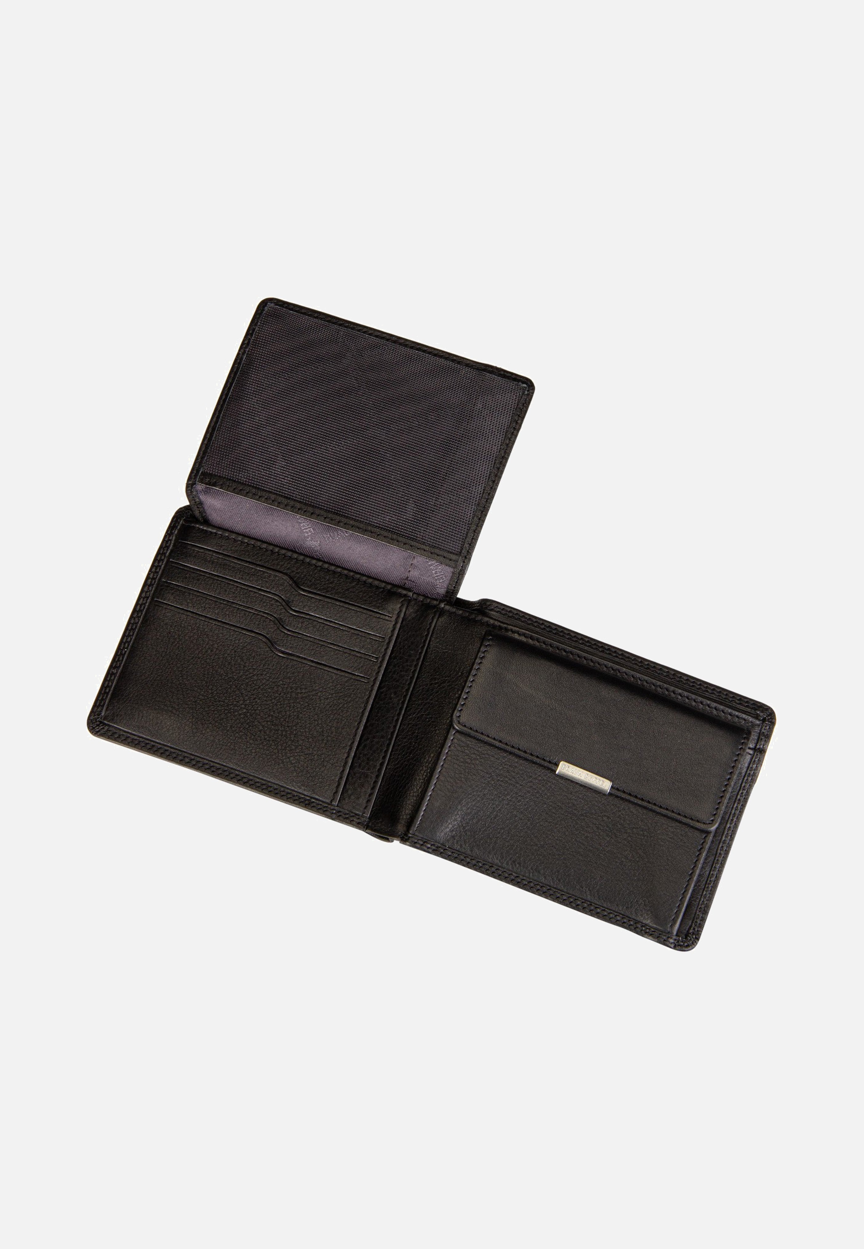 Braun Büffel Golf RFID Coin Wallet 8Cs Black Wallet