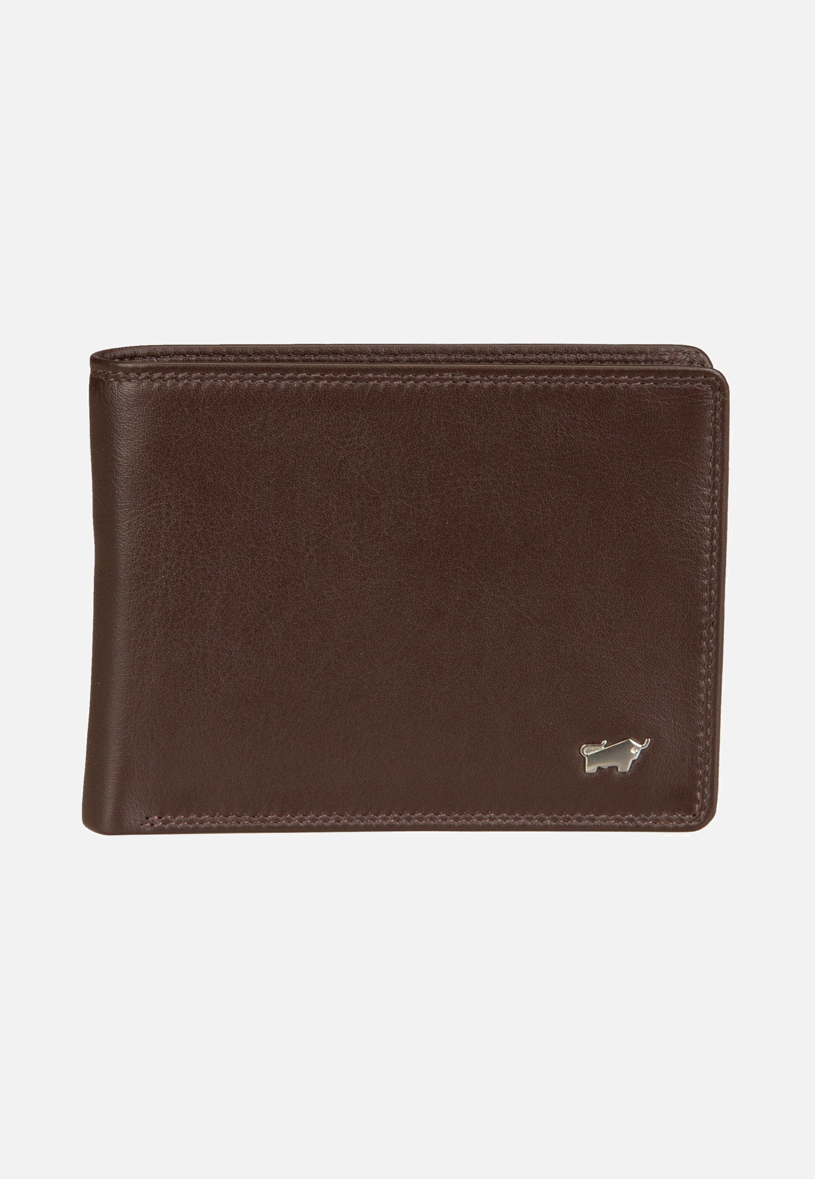 Braun Büffel Golf RFID Coin Wallet 8Cs Braun Wallet