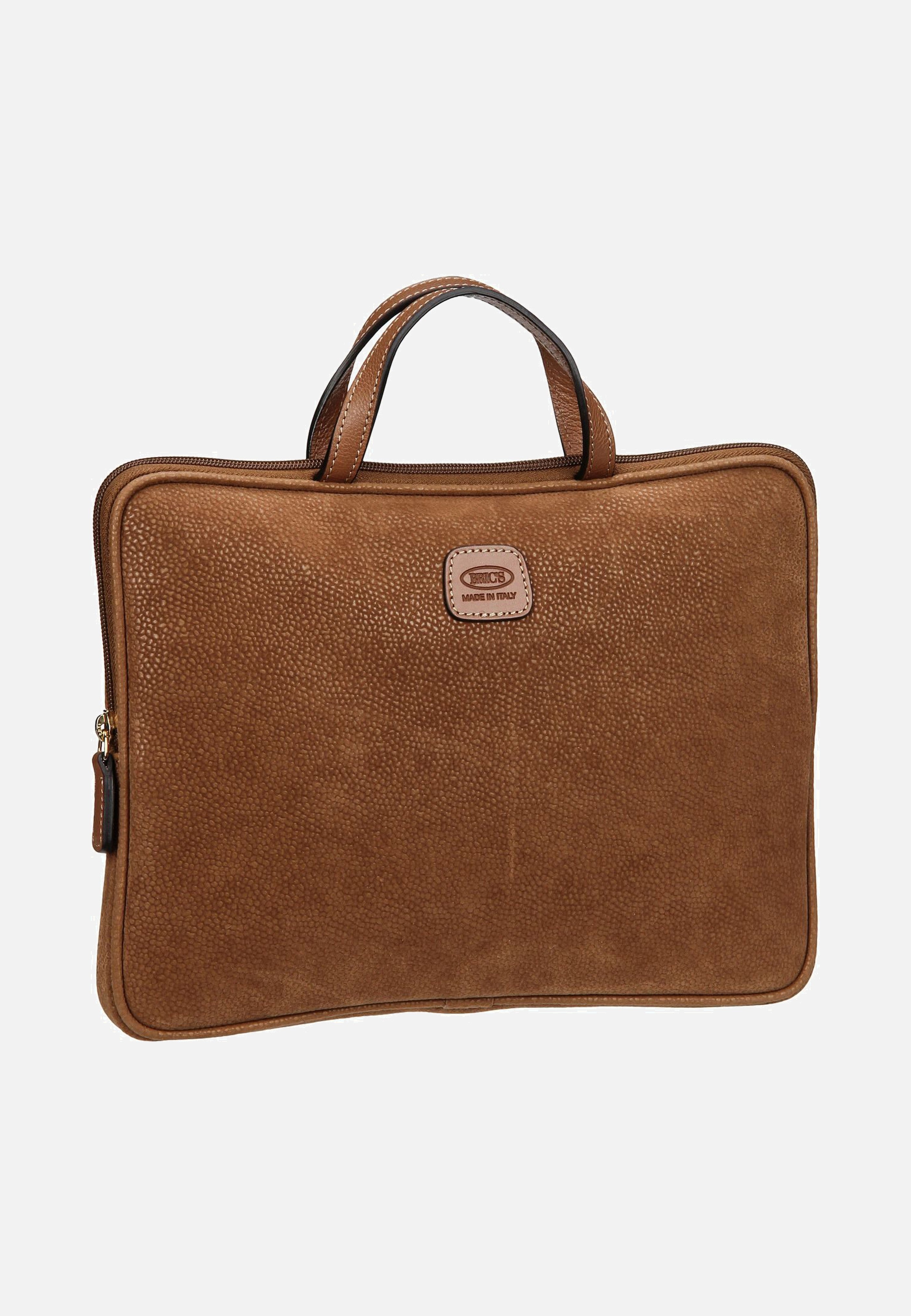 Bric's Life PC Holder Camel Briefcase