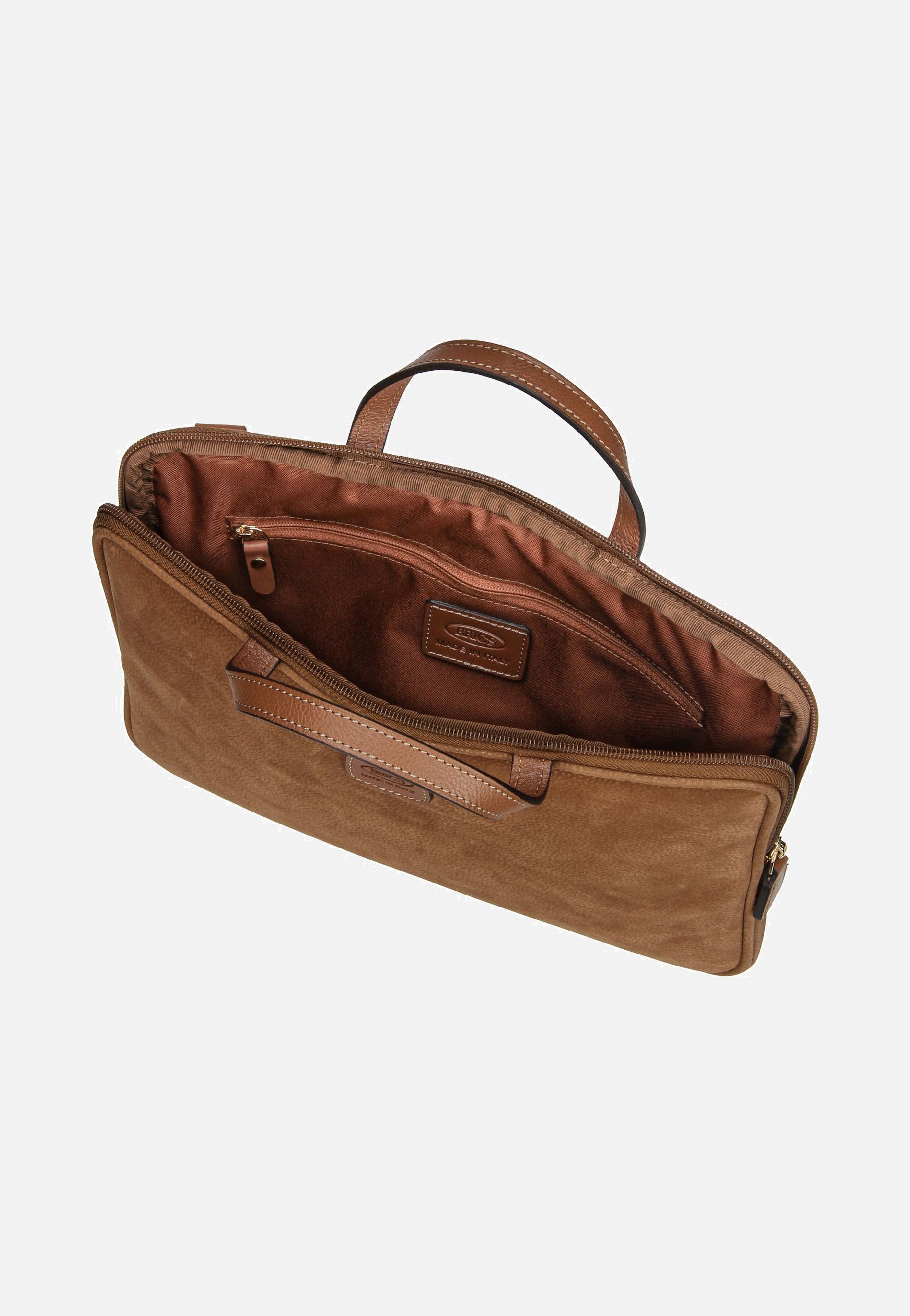 Bric's Life PC Holder Camel Briefcase