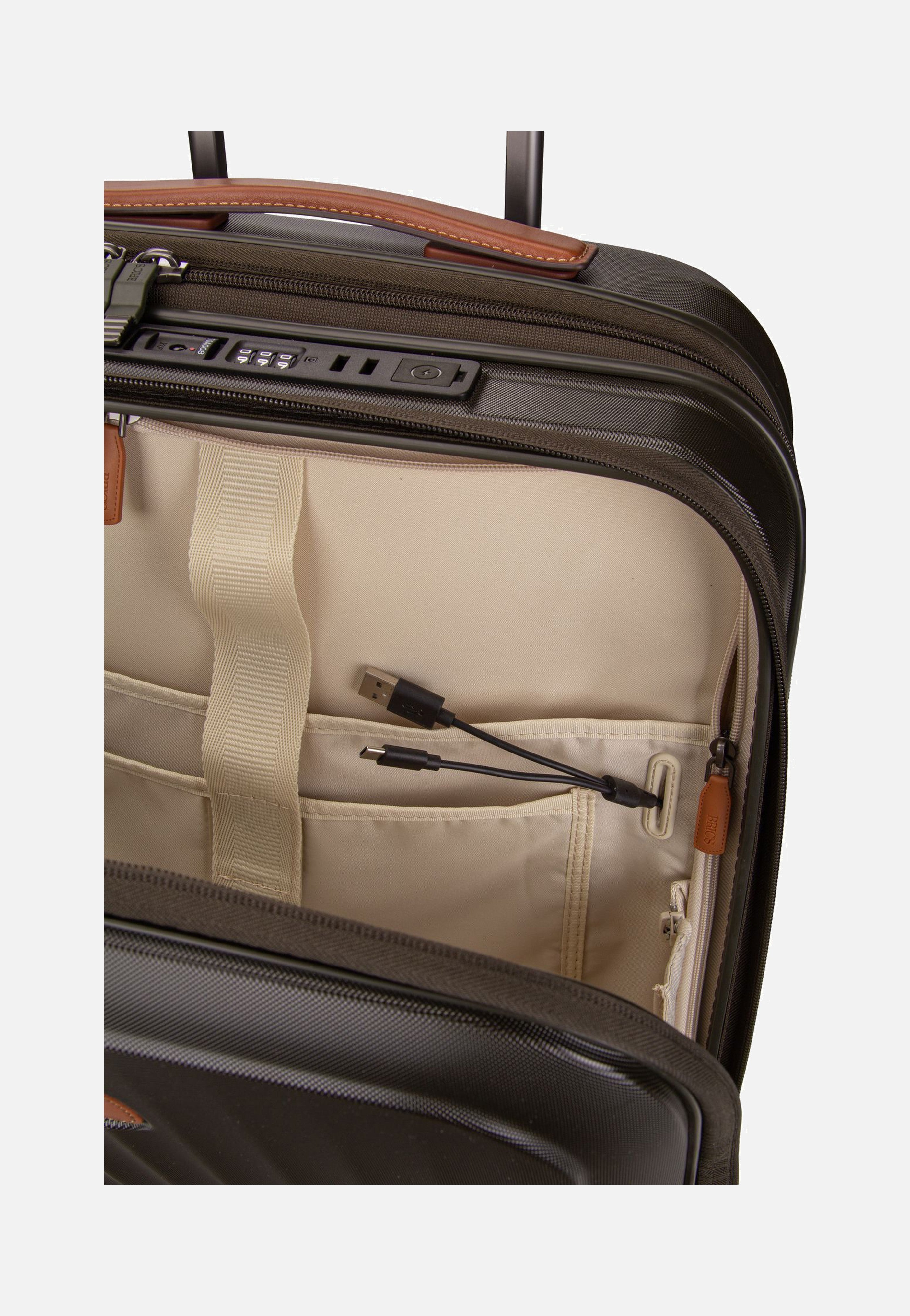 Bric's Taormina Trolley 55 Exp.Vortasche Olivgrün Suitcase