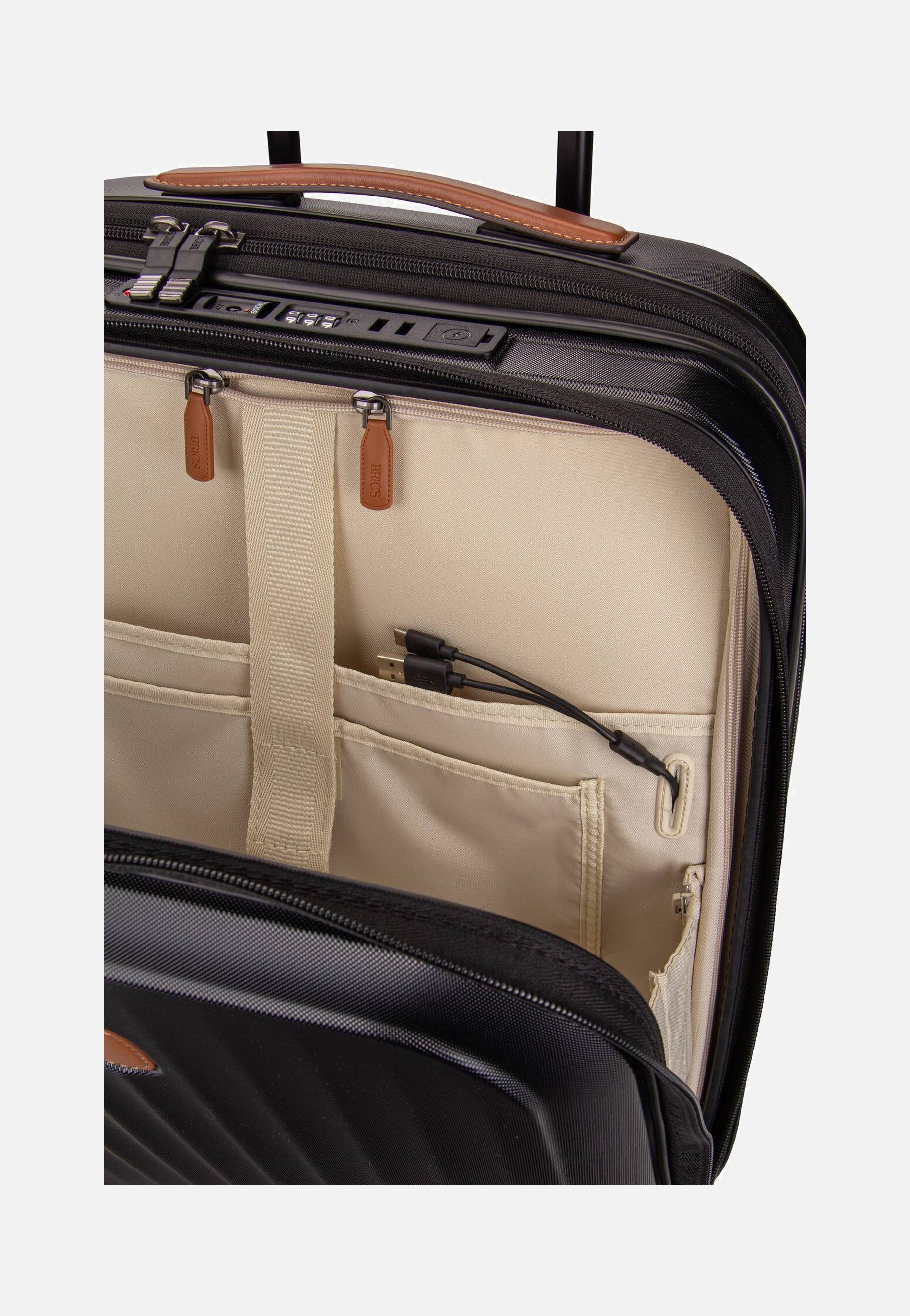 Bric's Taormina Trolley 55 Exp.Vortasche Schwarz Suitcase