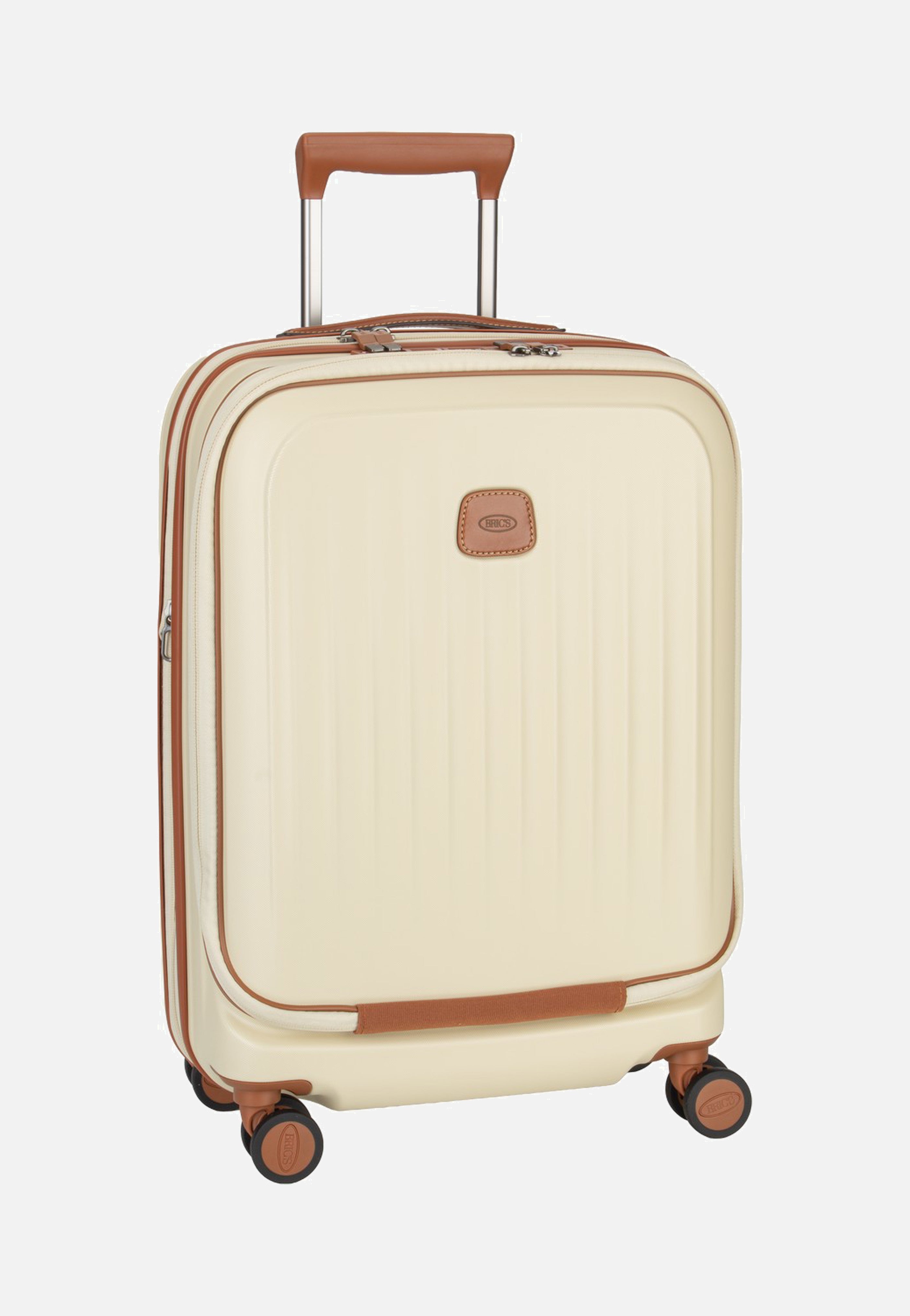 Bric's Taormina Trolley 55 Exp Vortasche Cream Suitcase