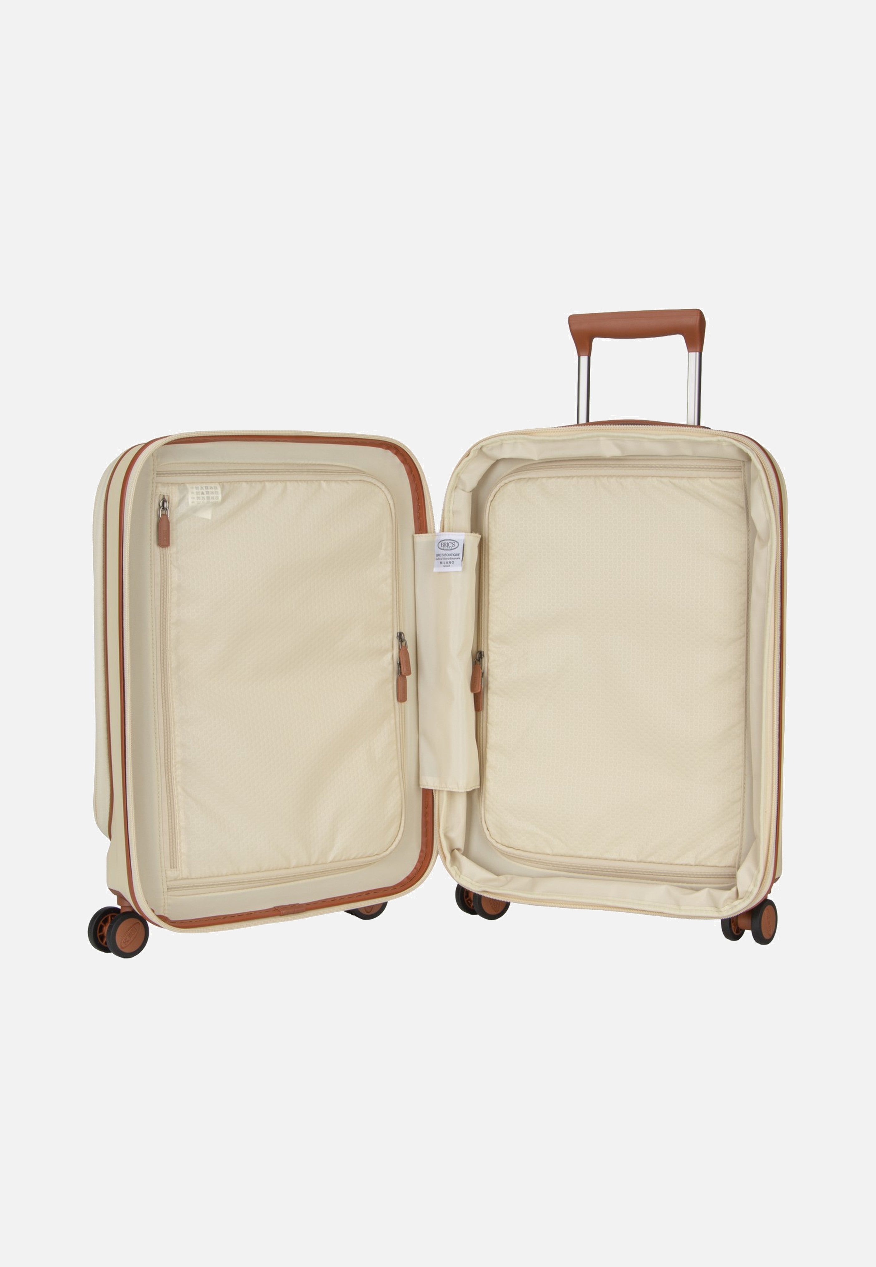 Bric's Taormina Trolley 55 Exp Vortasche Cream Suitcase