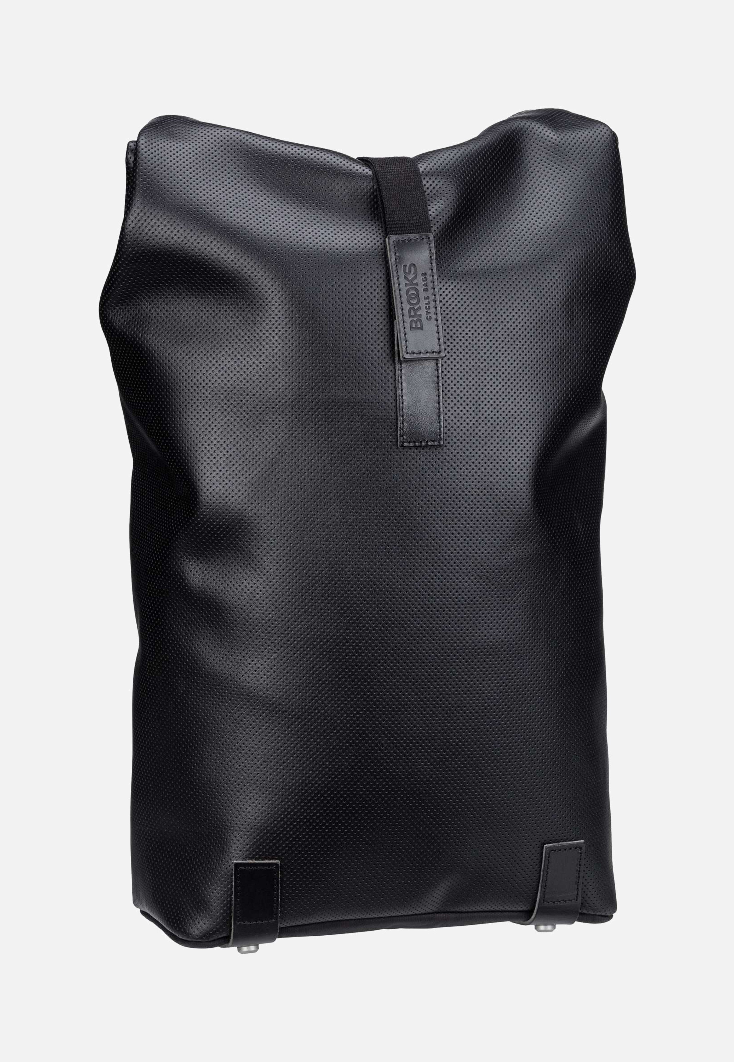 Brooks England Pickwick Reflective Leather 12 L Black Rolltop Backpack