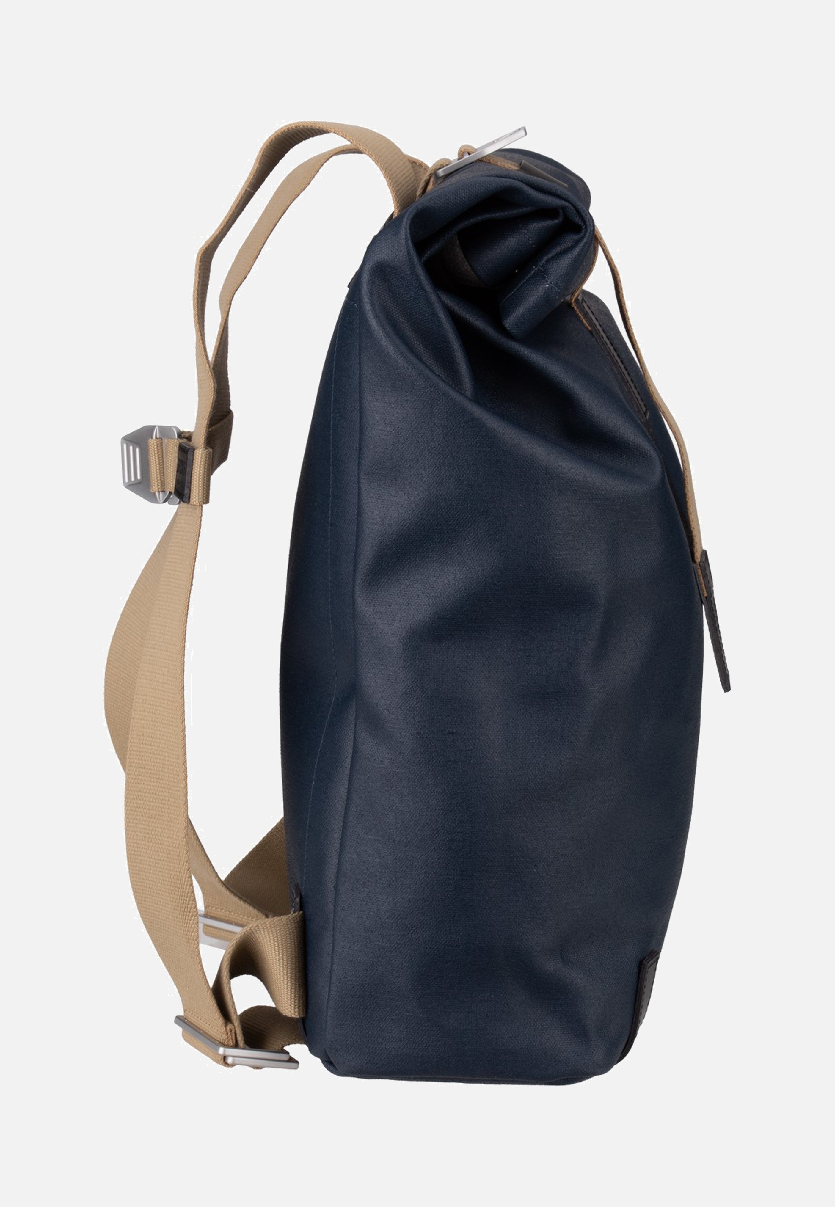 Brooks England Pickwick Cotton Canvas 26 L Dark Blue Rolltop Backpack