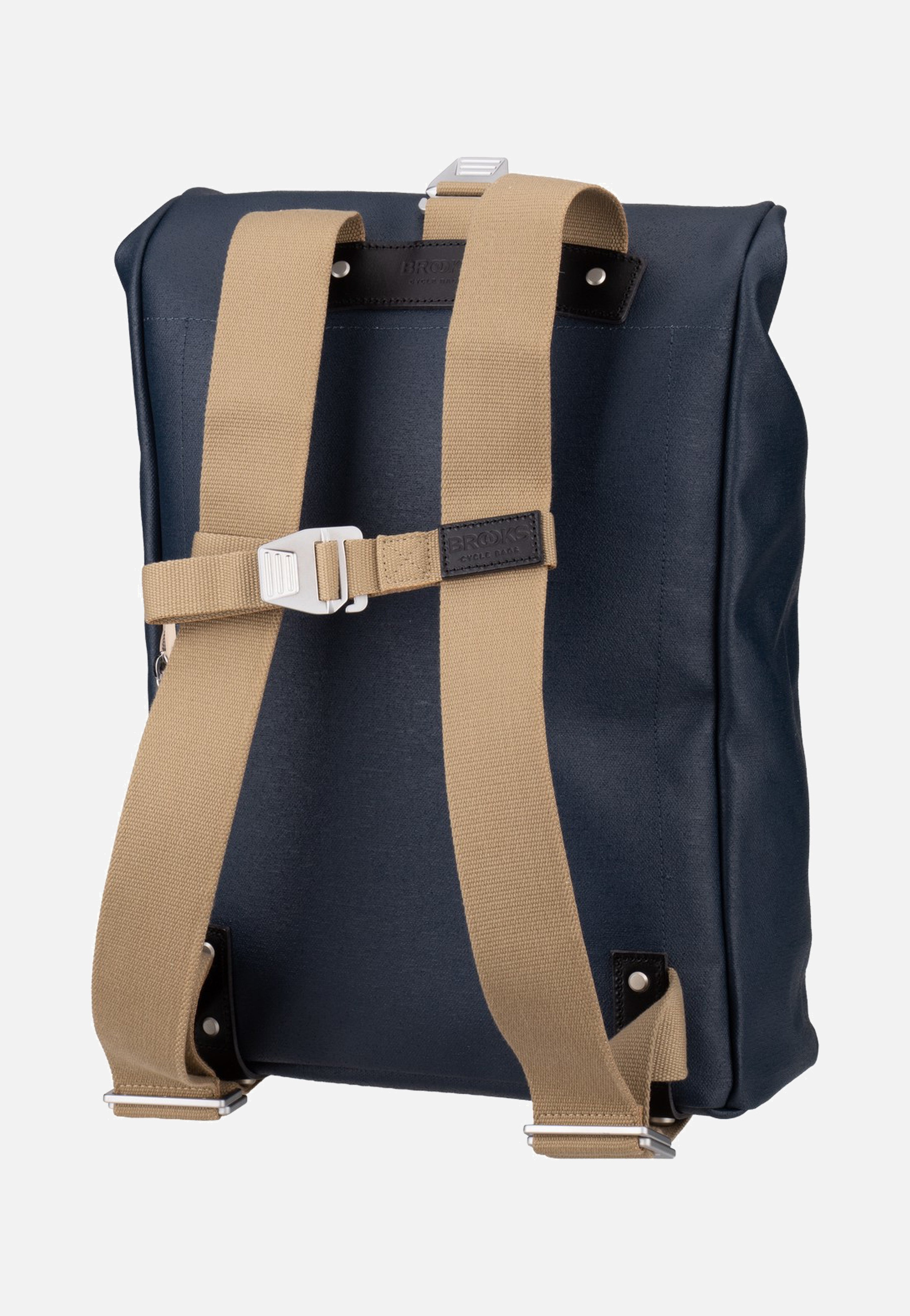 Brooks England Pickwick Cotton Canvas 26 L Dark Blue Rolltop Backpack