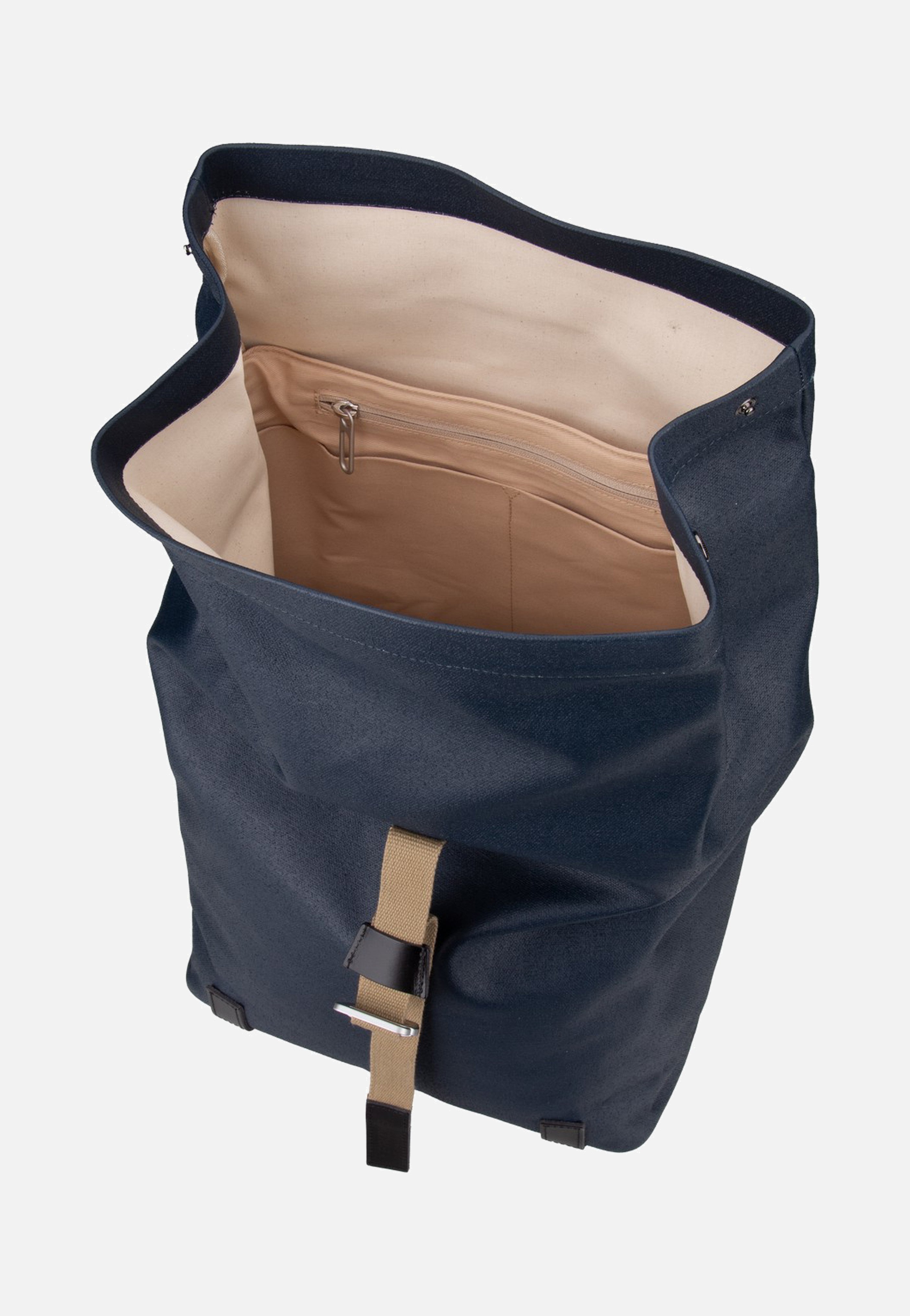 Brooks England Pickwick Cotton Canvas 26 L Dark Blue Rolltop Backpack
