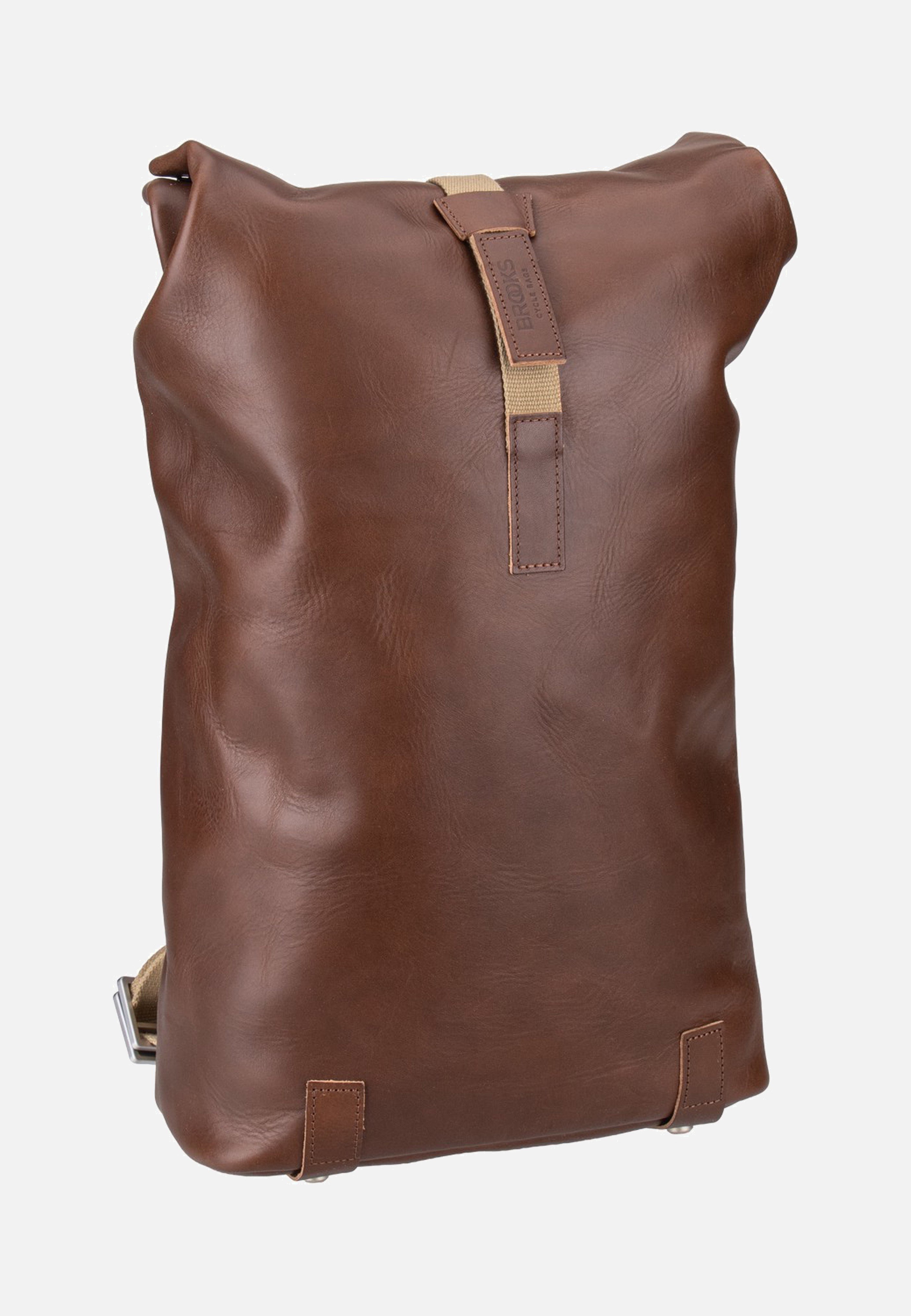 Brooks England Pickwick Reflective Leather 12L Brown - Rolltop Backpack