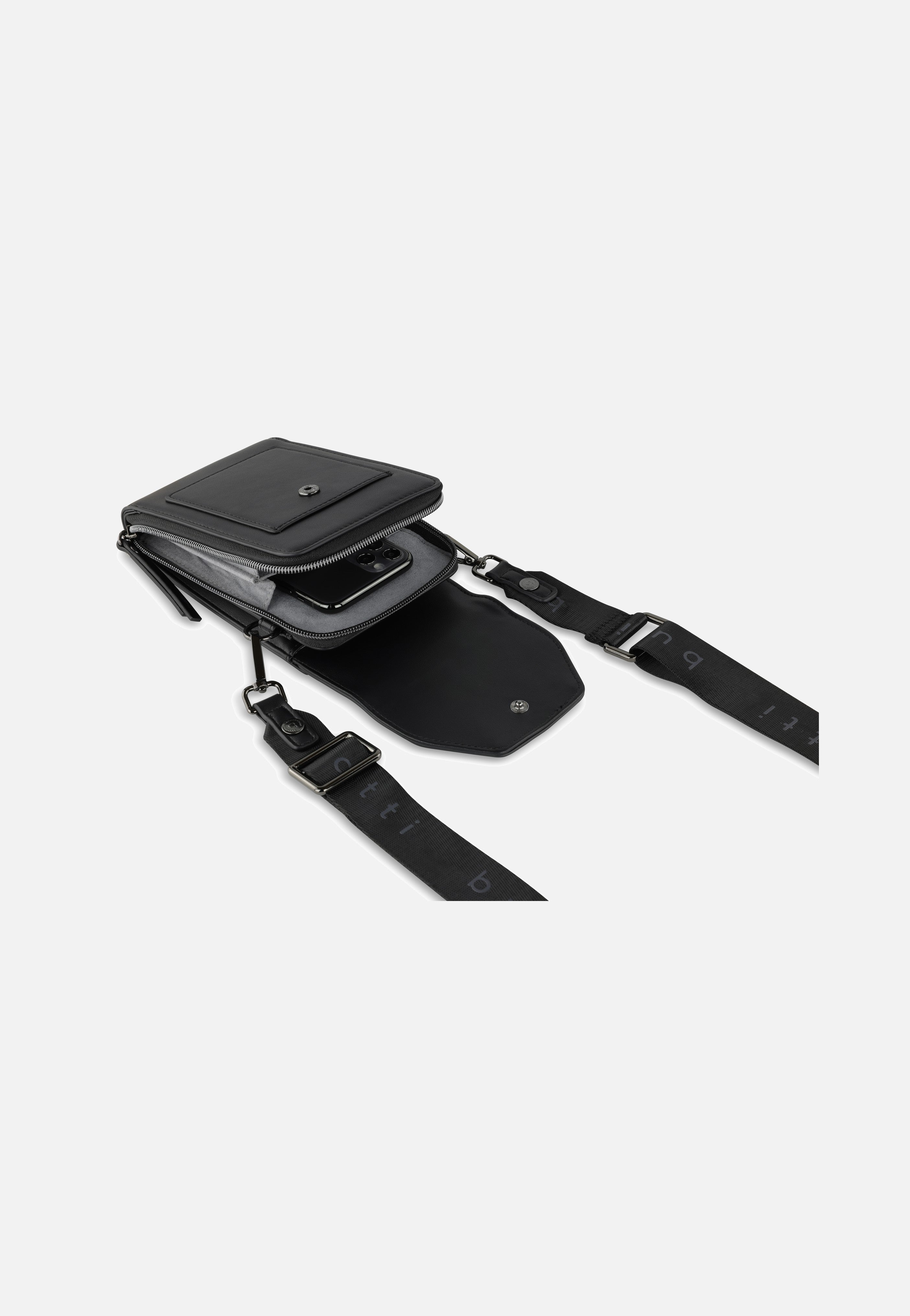 Bugatti Almata Purse Bag Schwarz Phone Pouch