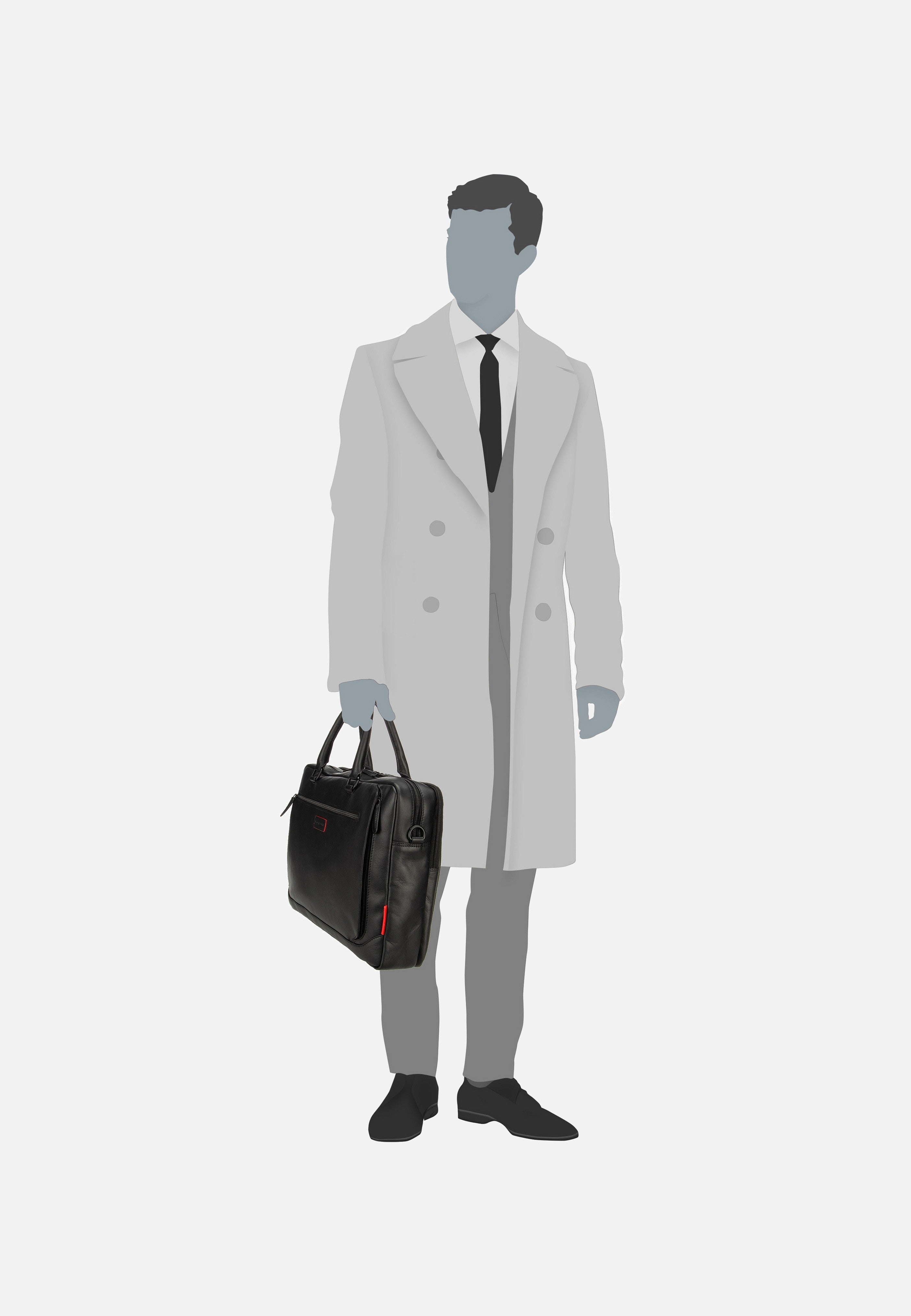 Bugatti Clark Schwarz Briefcase