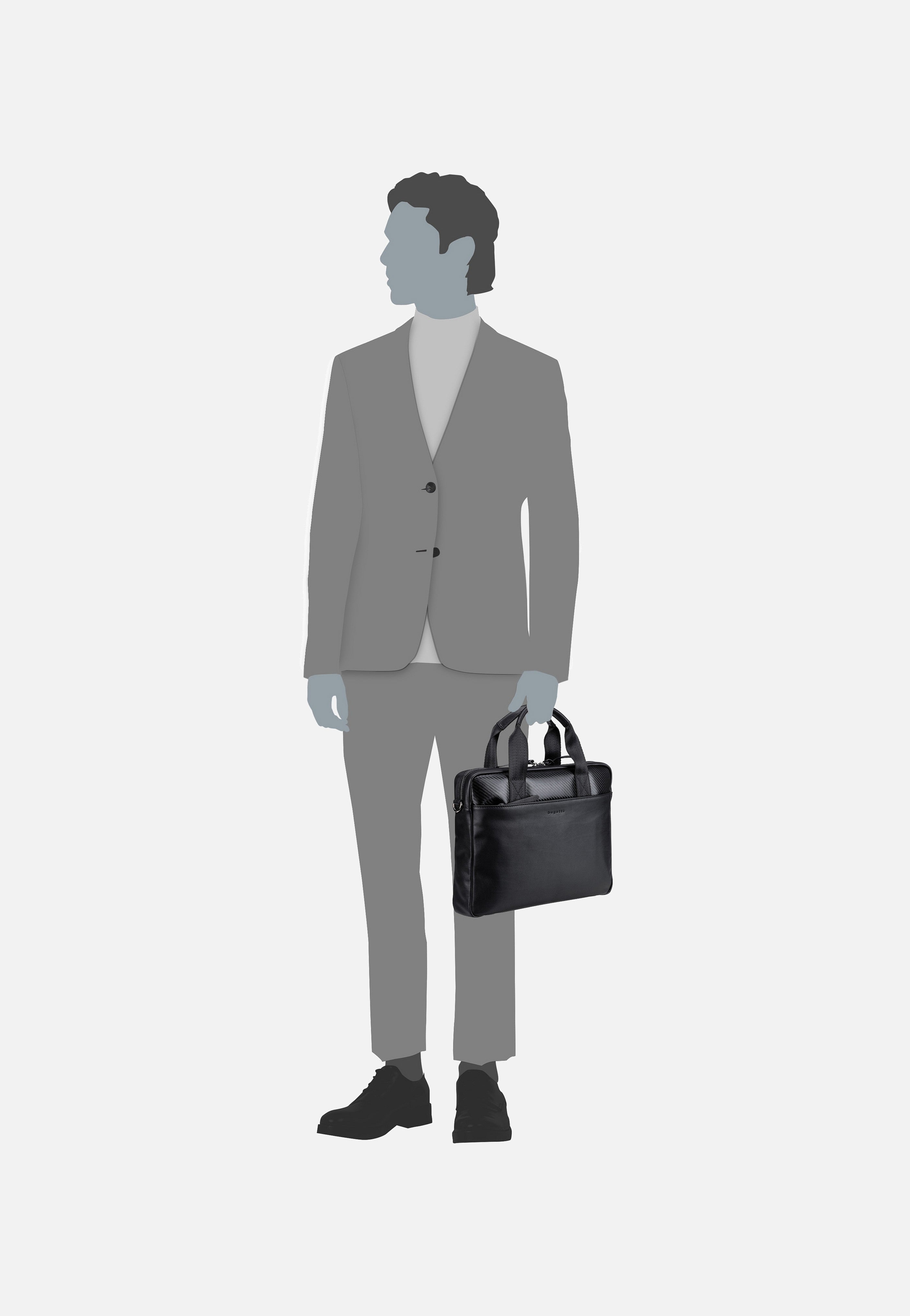 Bugatti - Comet Schwarz - Briefcase | Men-Image