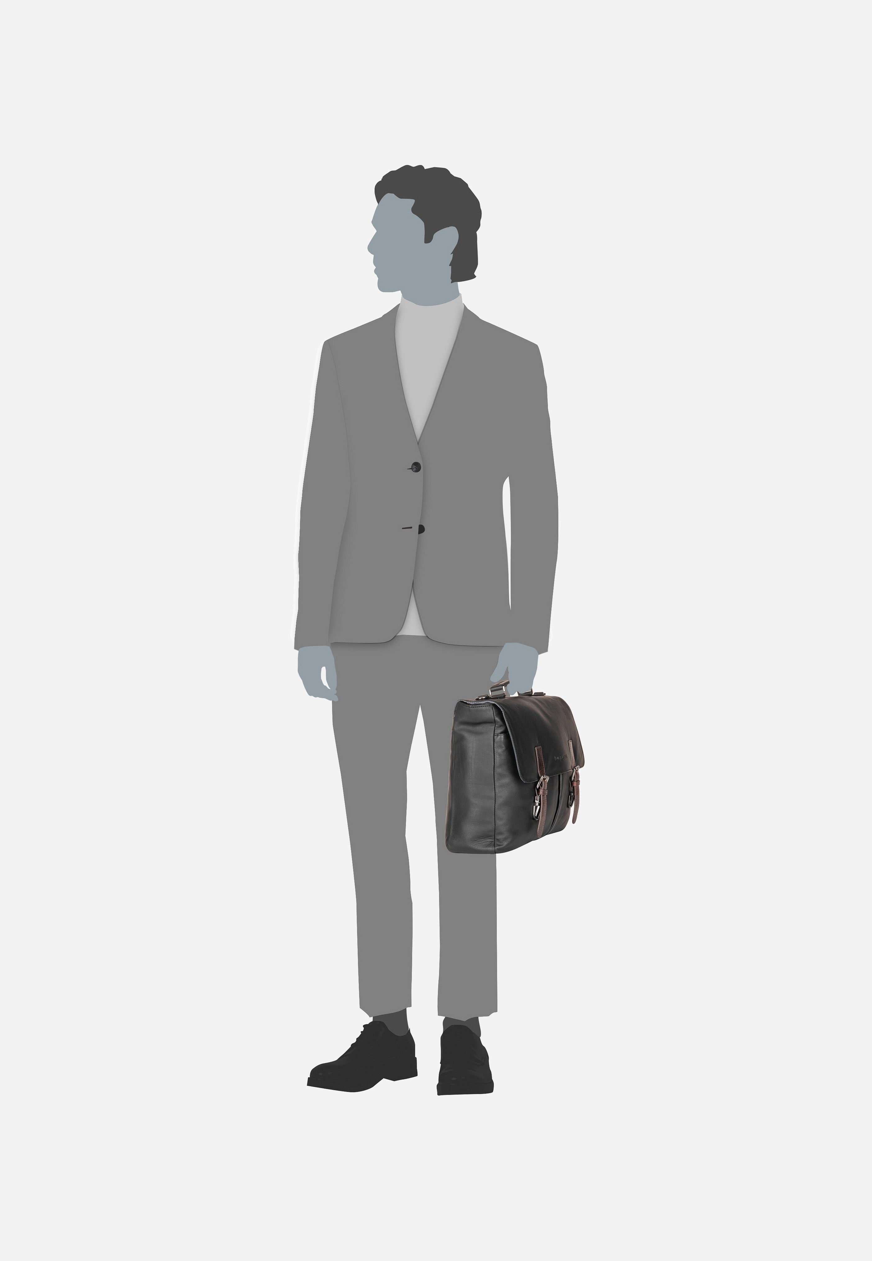 Bugatti Corso DeLuxe 1658 Schwarz Briefcase