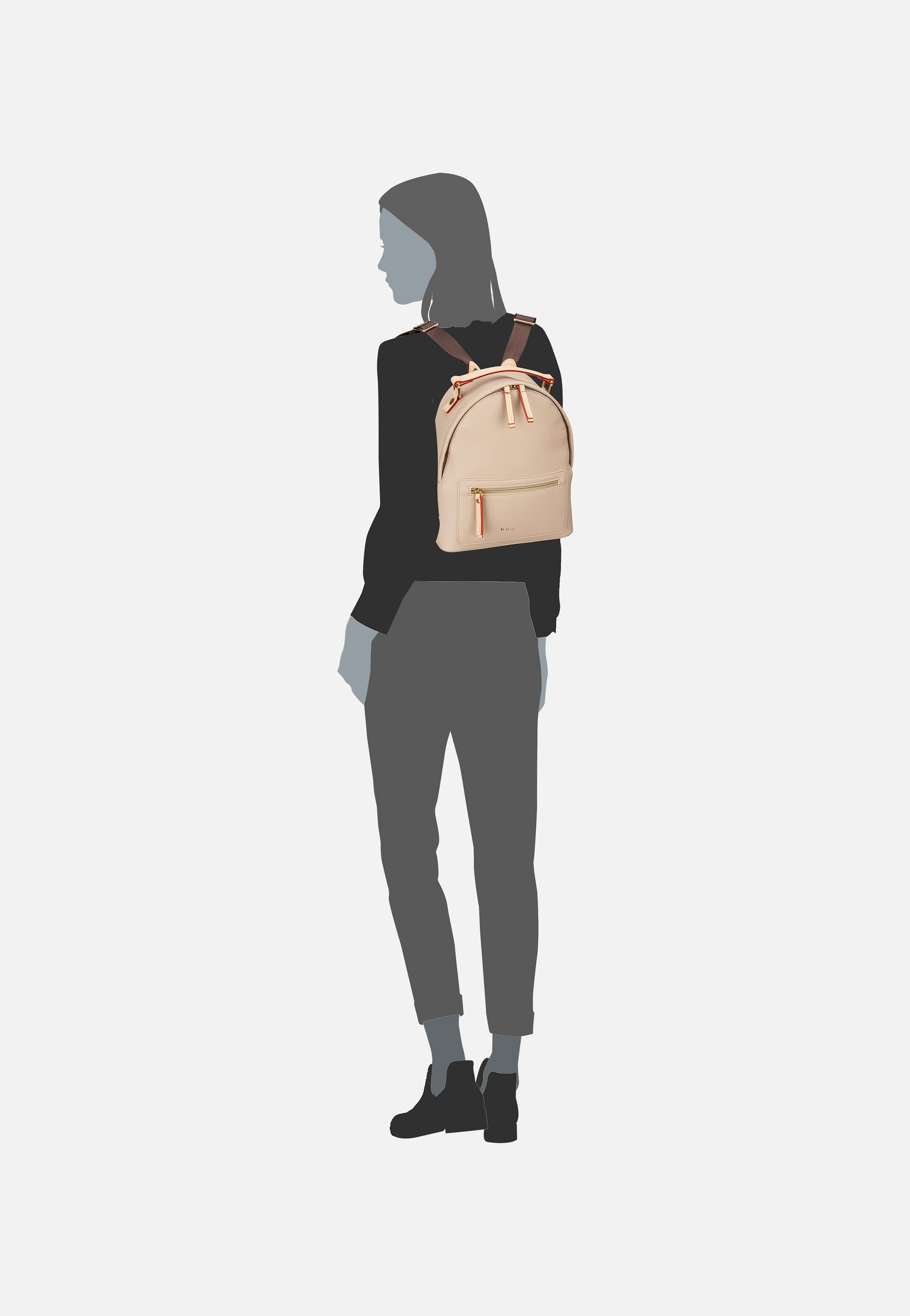 Bugatti Ella S Beige Backpack