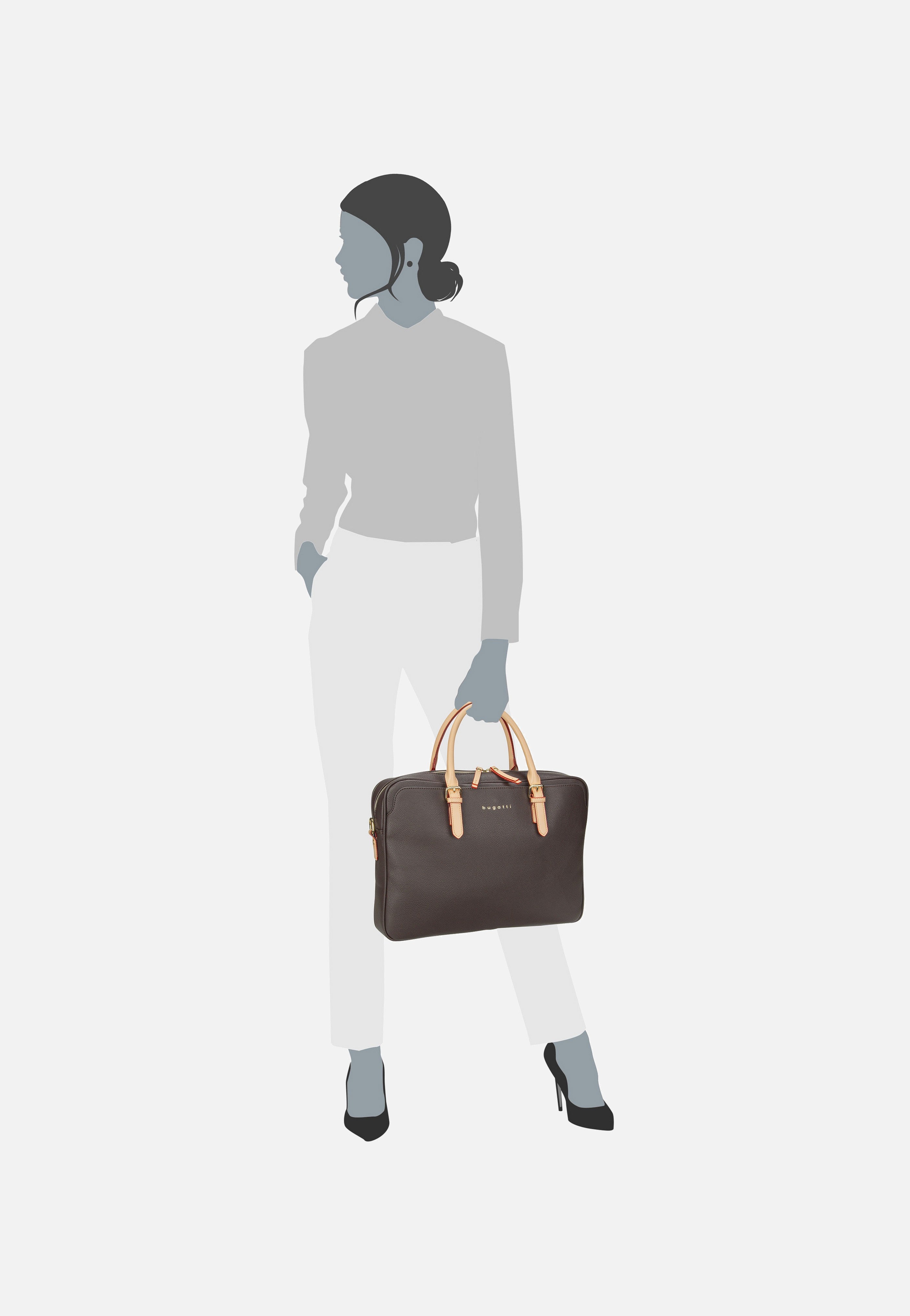 Bugatti - Ella Dunkelbraun - Briefcase | Women-Image