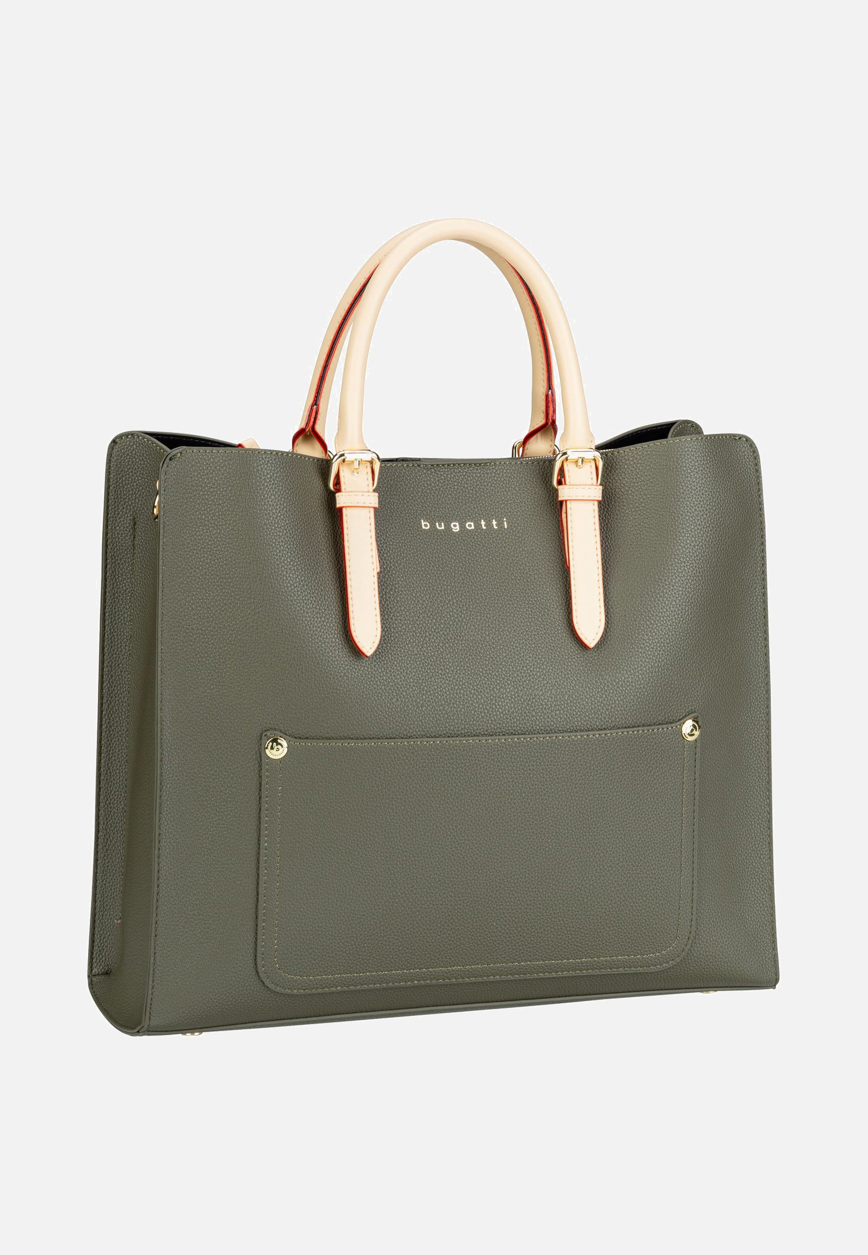 Bugatti Ella Top Handle L Olive Tote Bag