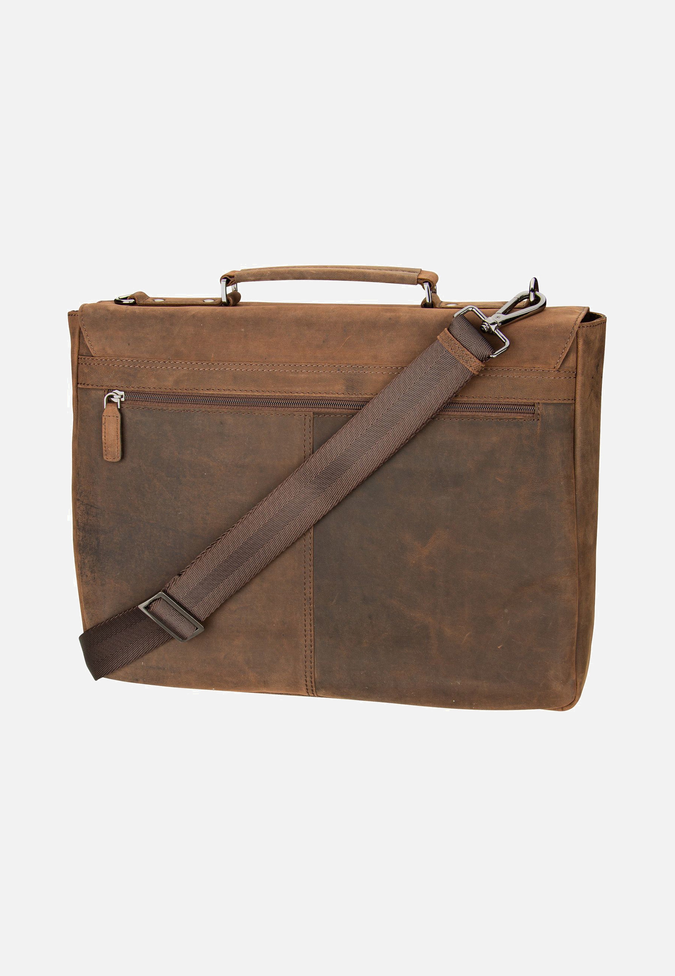 Bugatti - Luca With Flap Braun - Briefcase | Men-Image