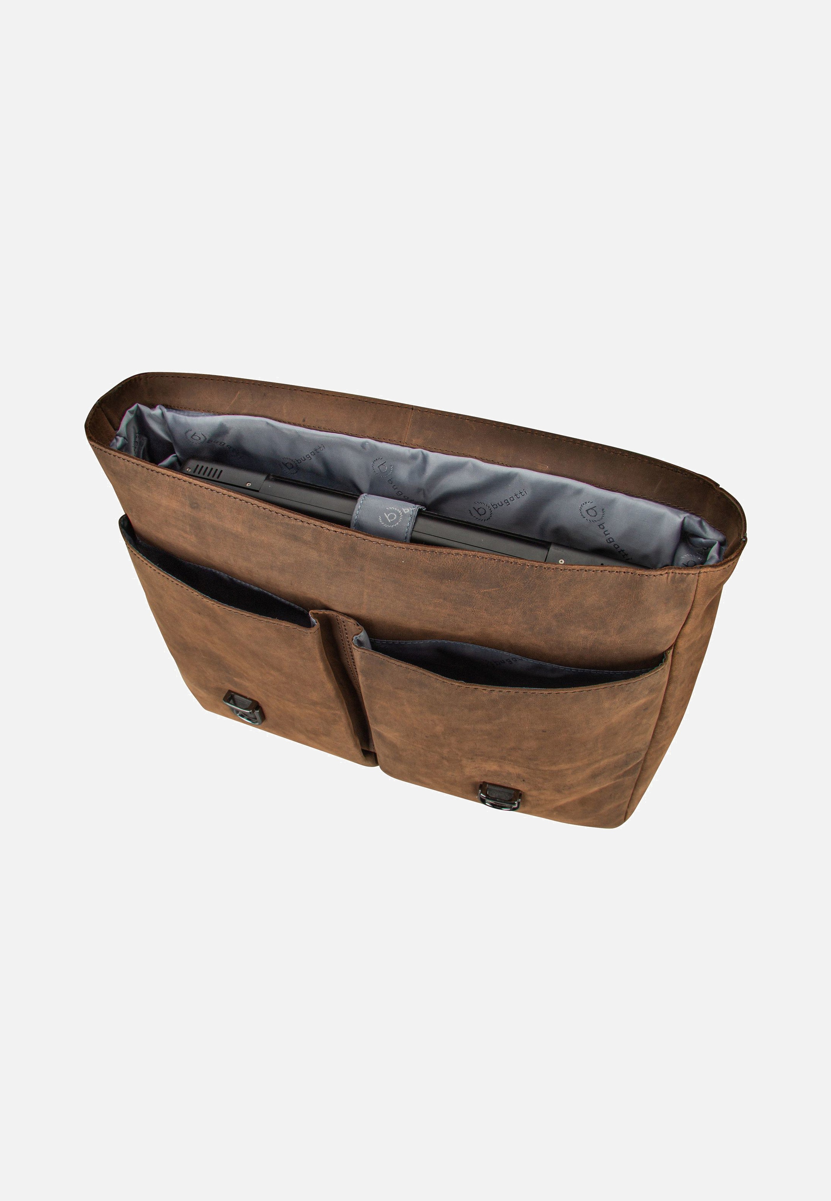 Bugatti - Luca With Flap Braun - Briefcase | Men-Image