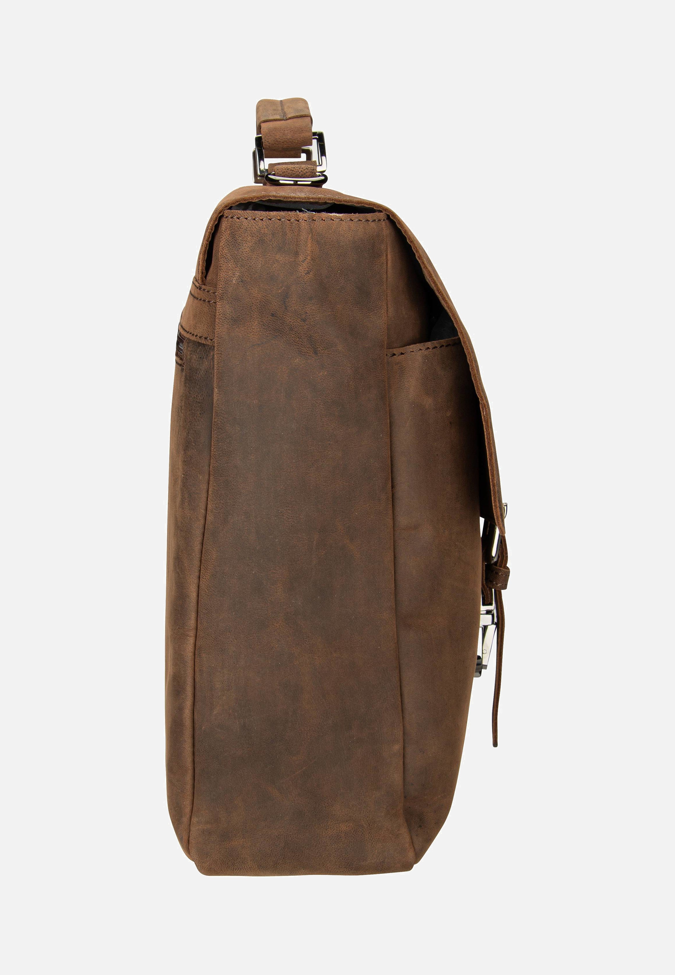 Bugatti - Luca With Flap Braun - Briefcase | Men-Image