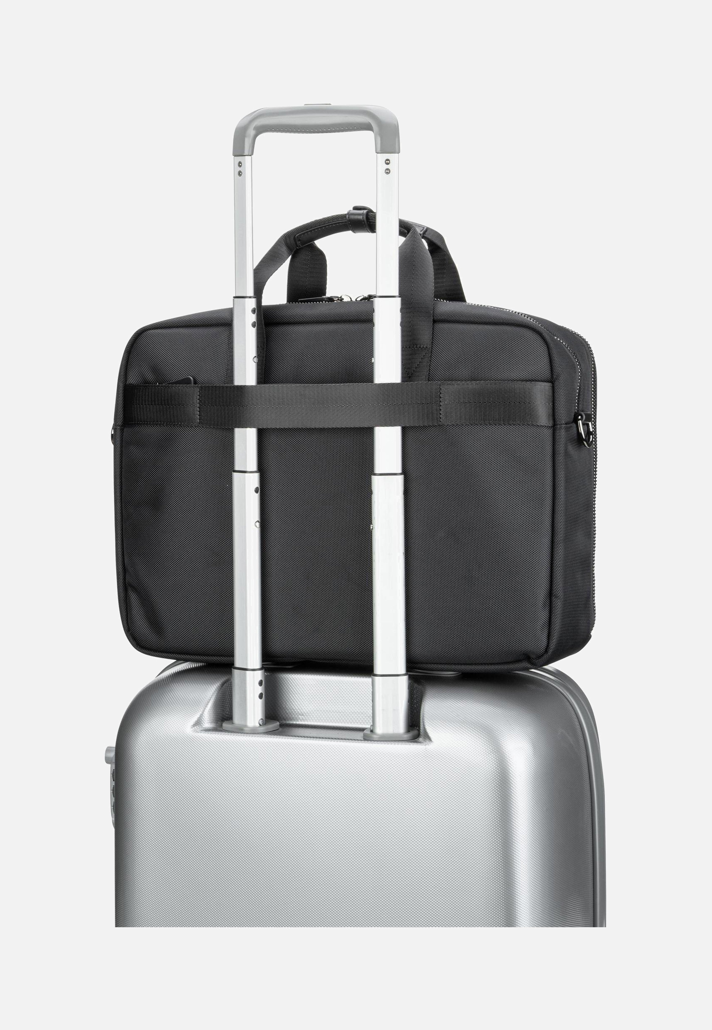 Bugatti Nero L Schwarz Briefcase