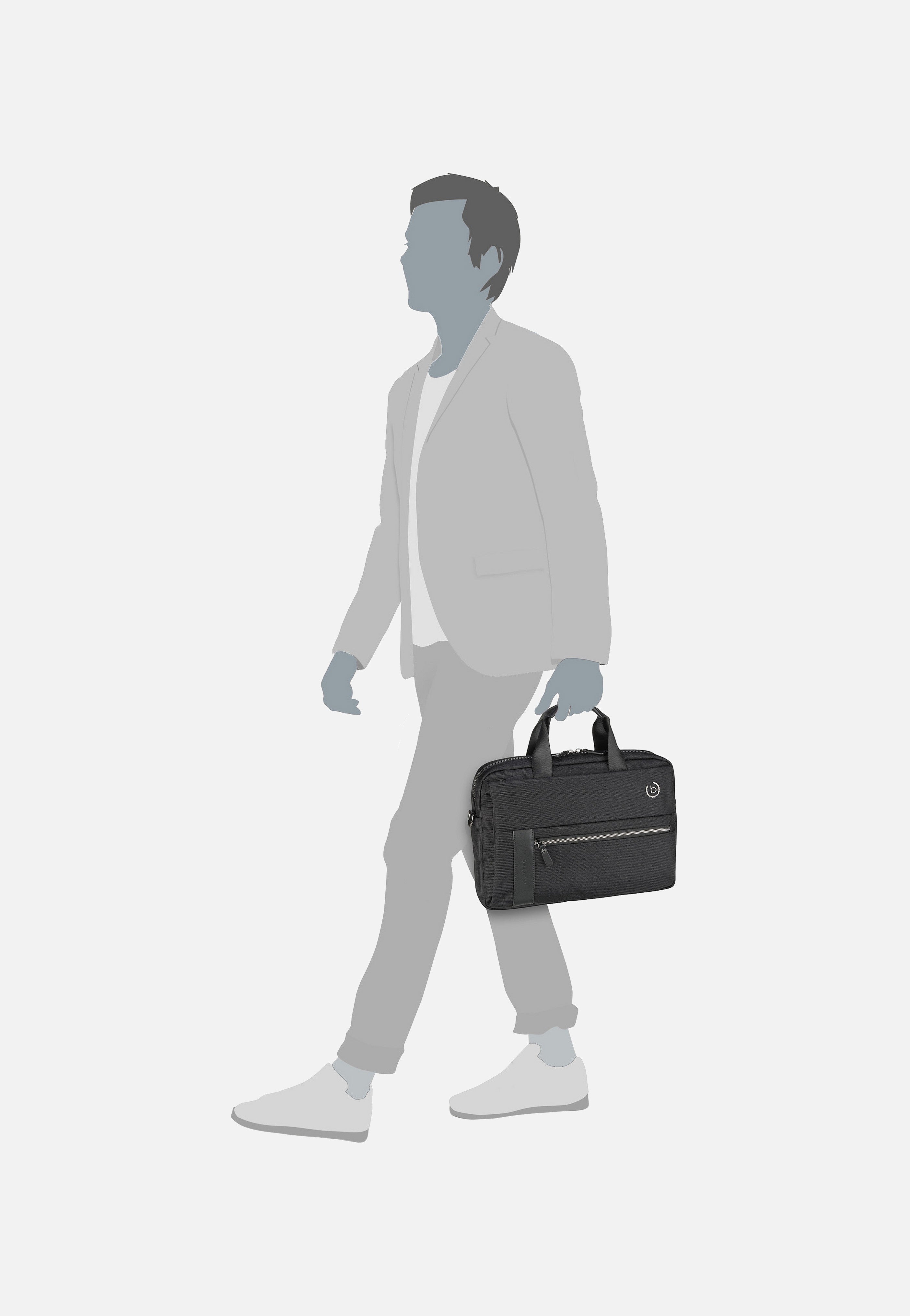 Bugatti - Nero Workbag Medium Schwarz - Briefcase | Men-Image