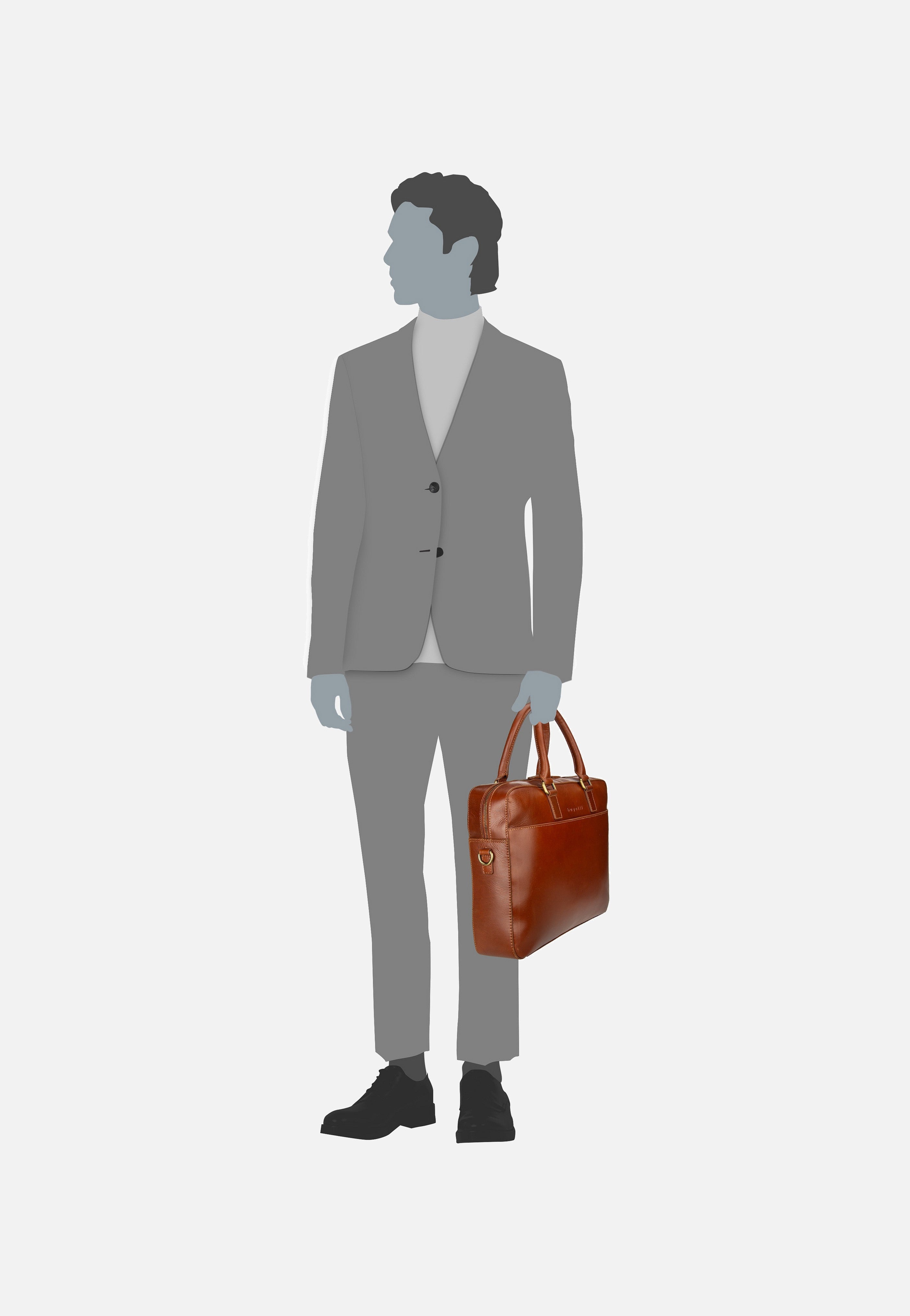 Bugatti - Remo Cognac - Briefcase | Men-Image