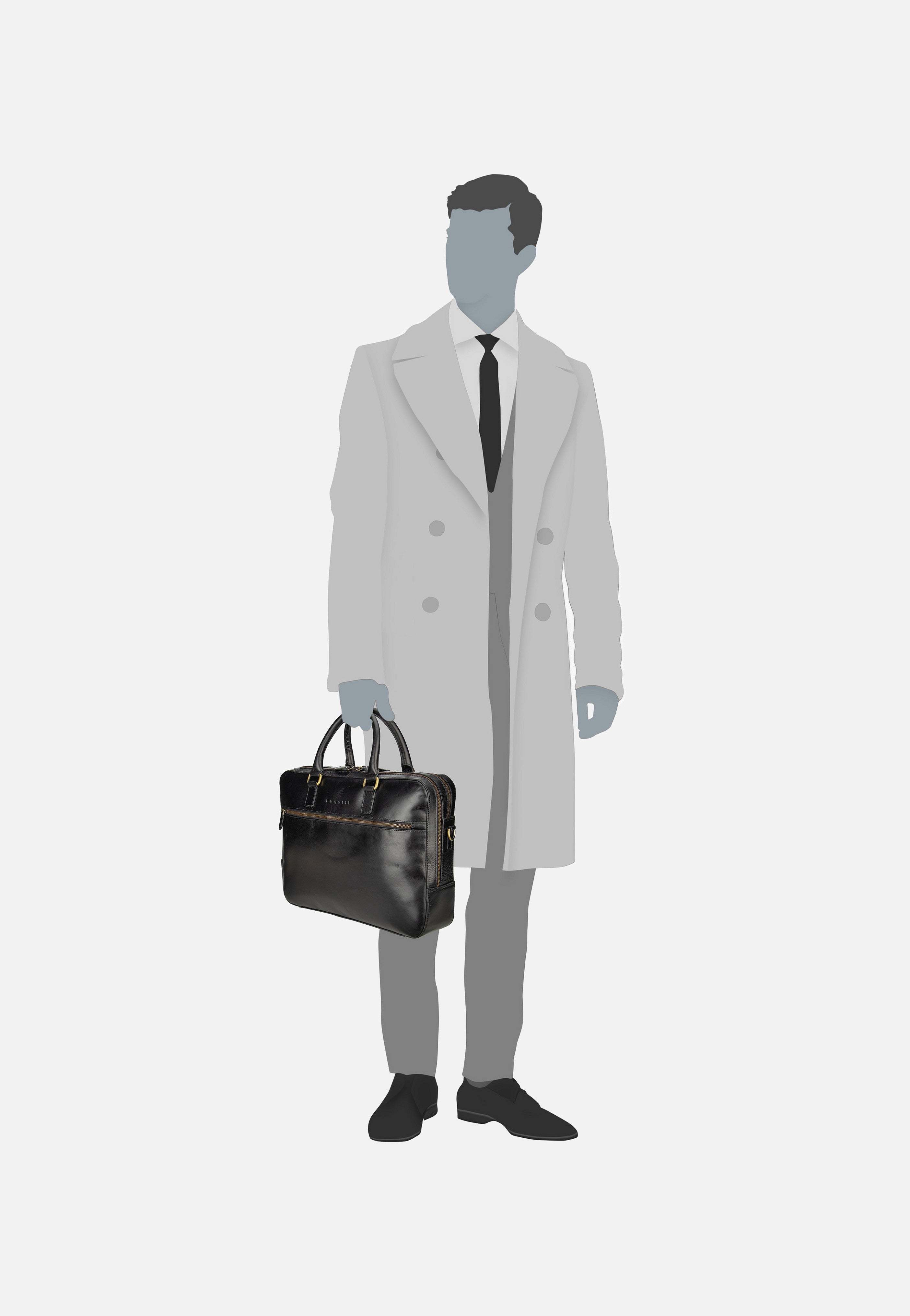 Bugatti - Remo Large Schwarz - Briefcase | Men-Image
