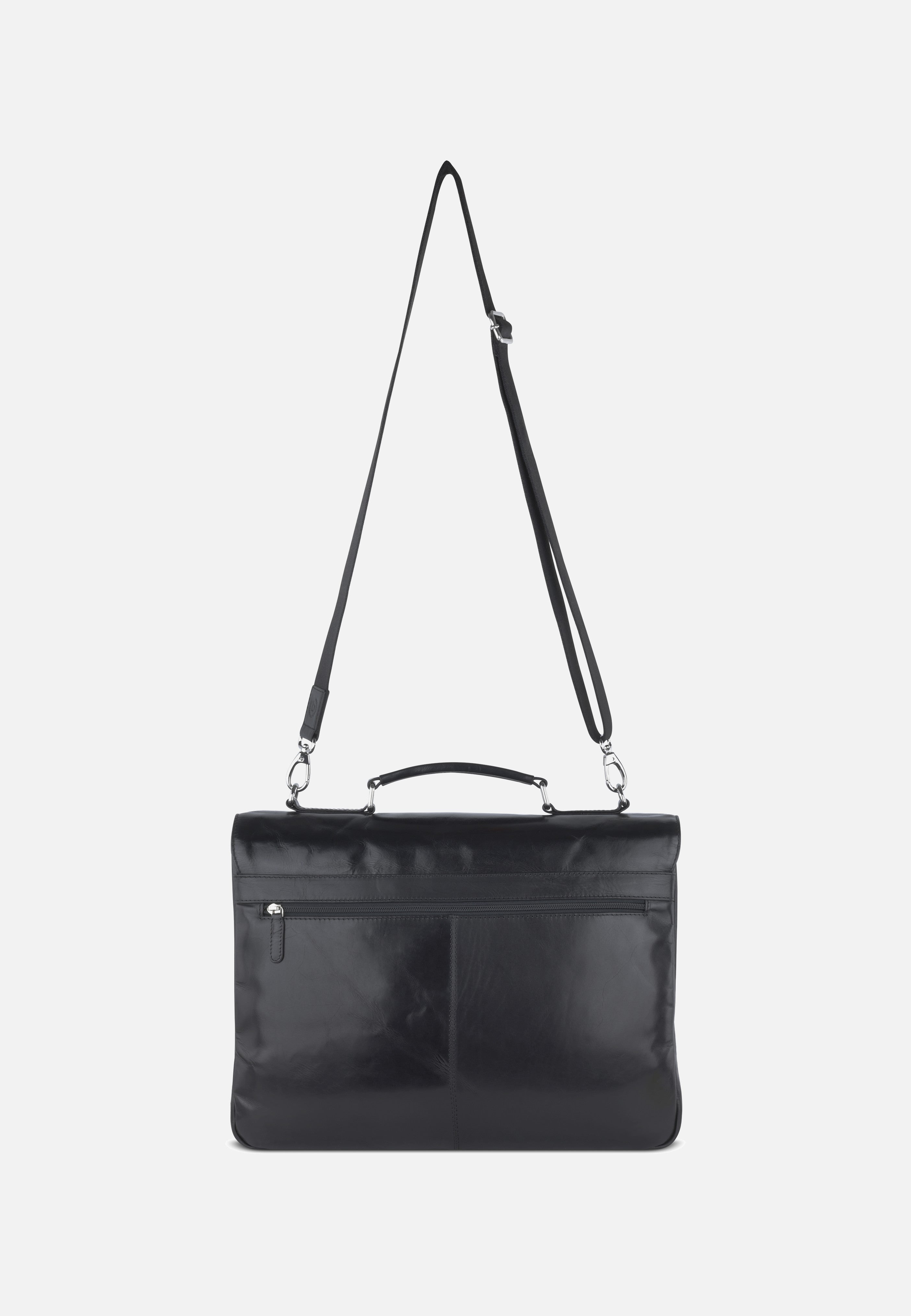 Bugatti Romano Large Schwarz Briefcase