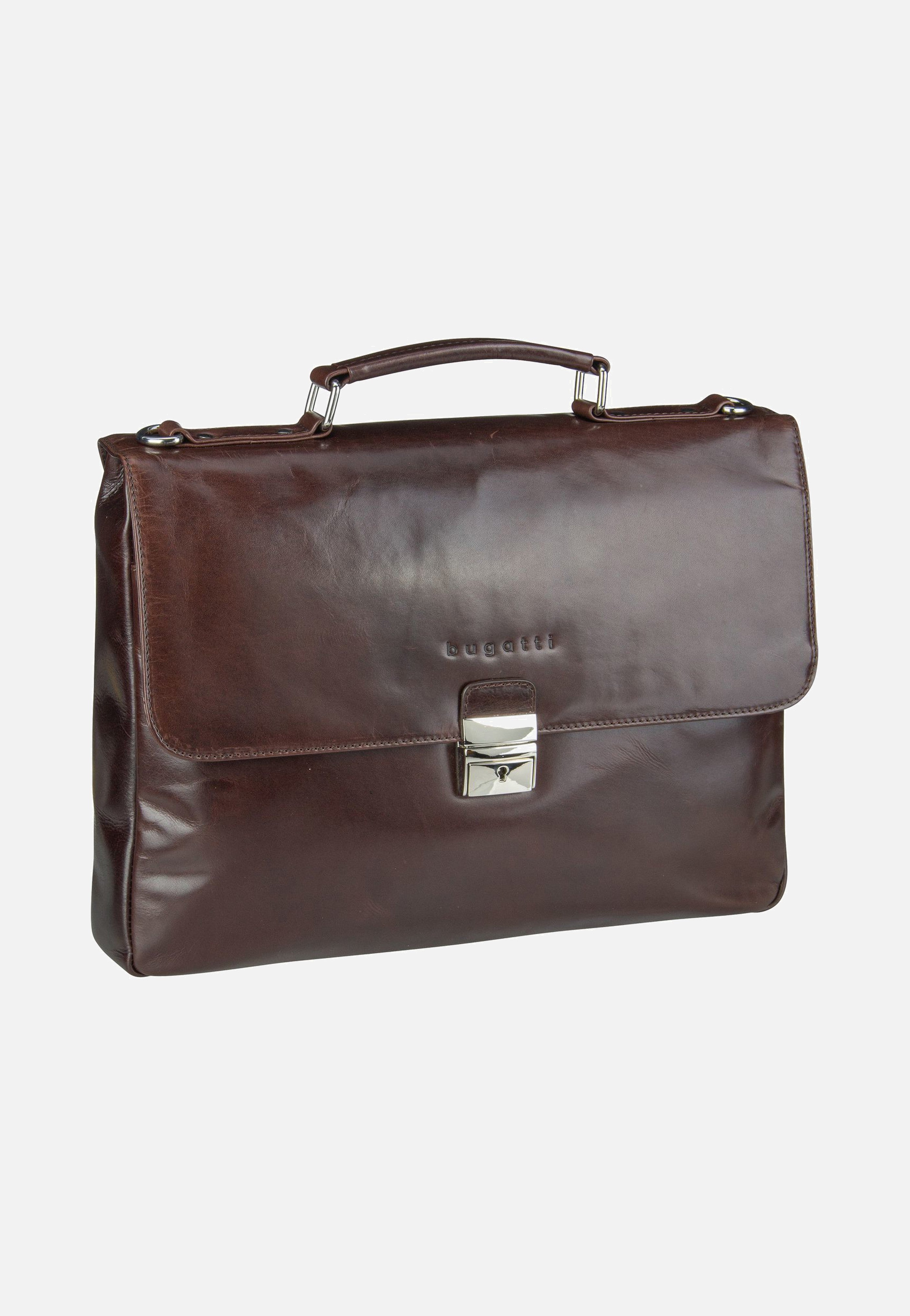 Bugatti Romano Small Braun Briefcase