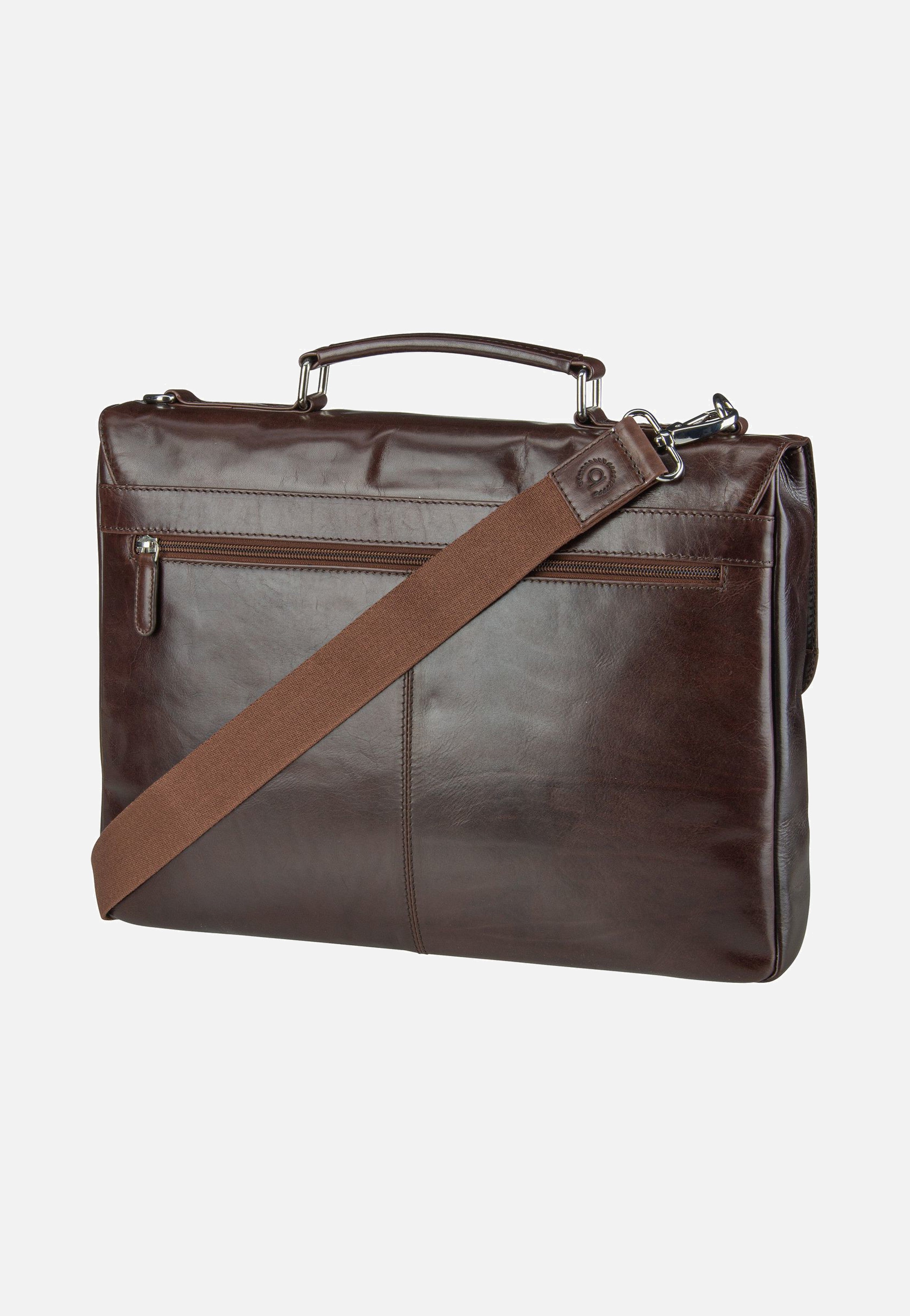 Bugatti Romano Small Braun Briefcase
