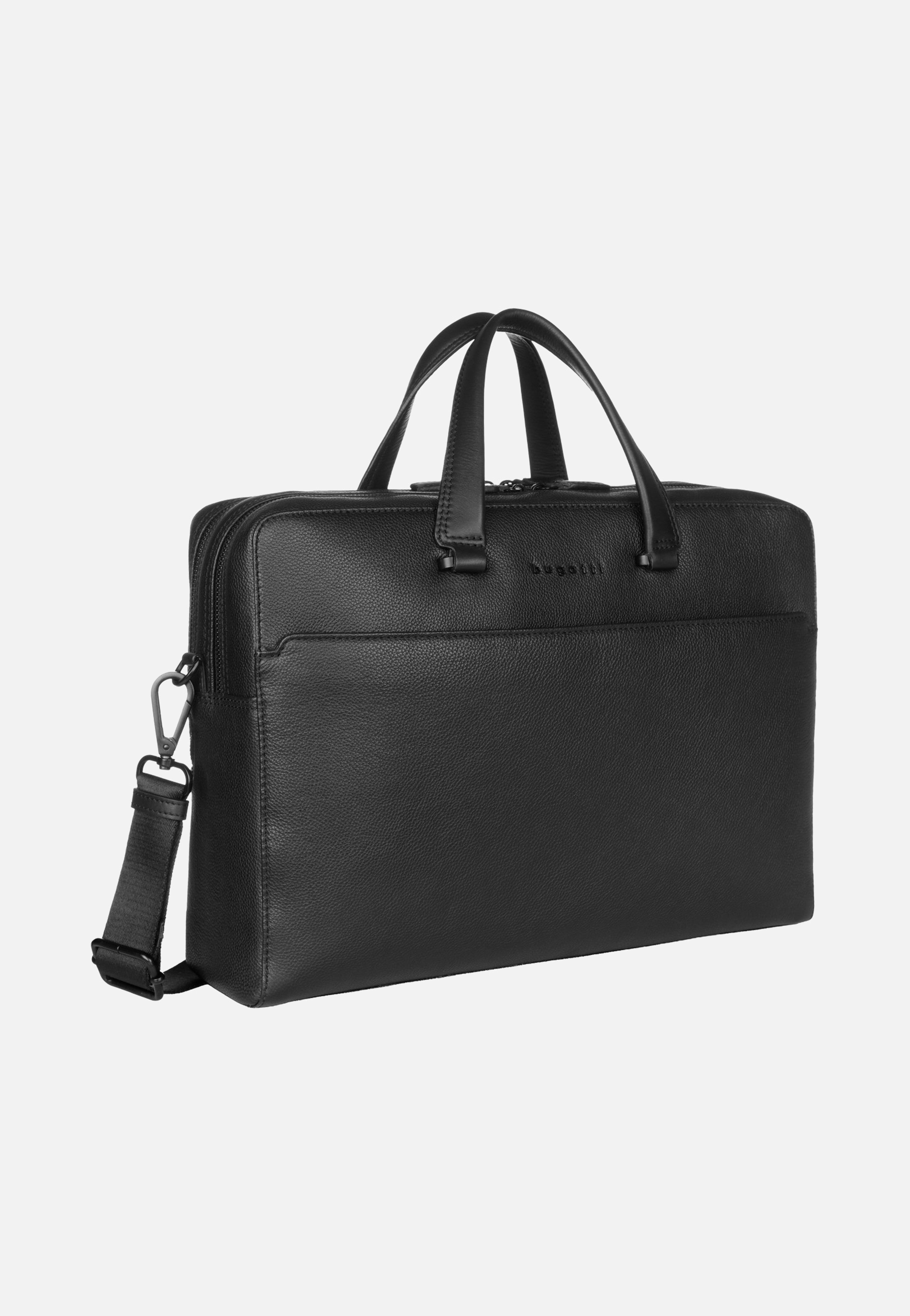 Bugatti Black Briefcase Large Black Briefcase