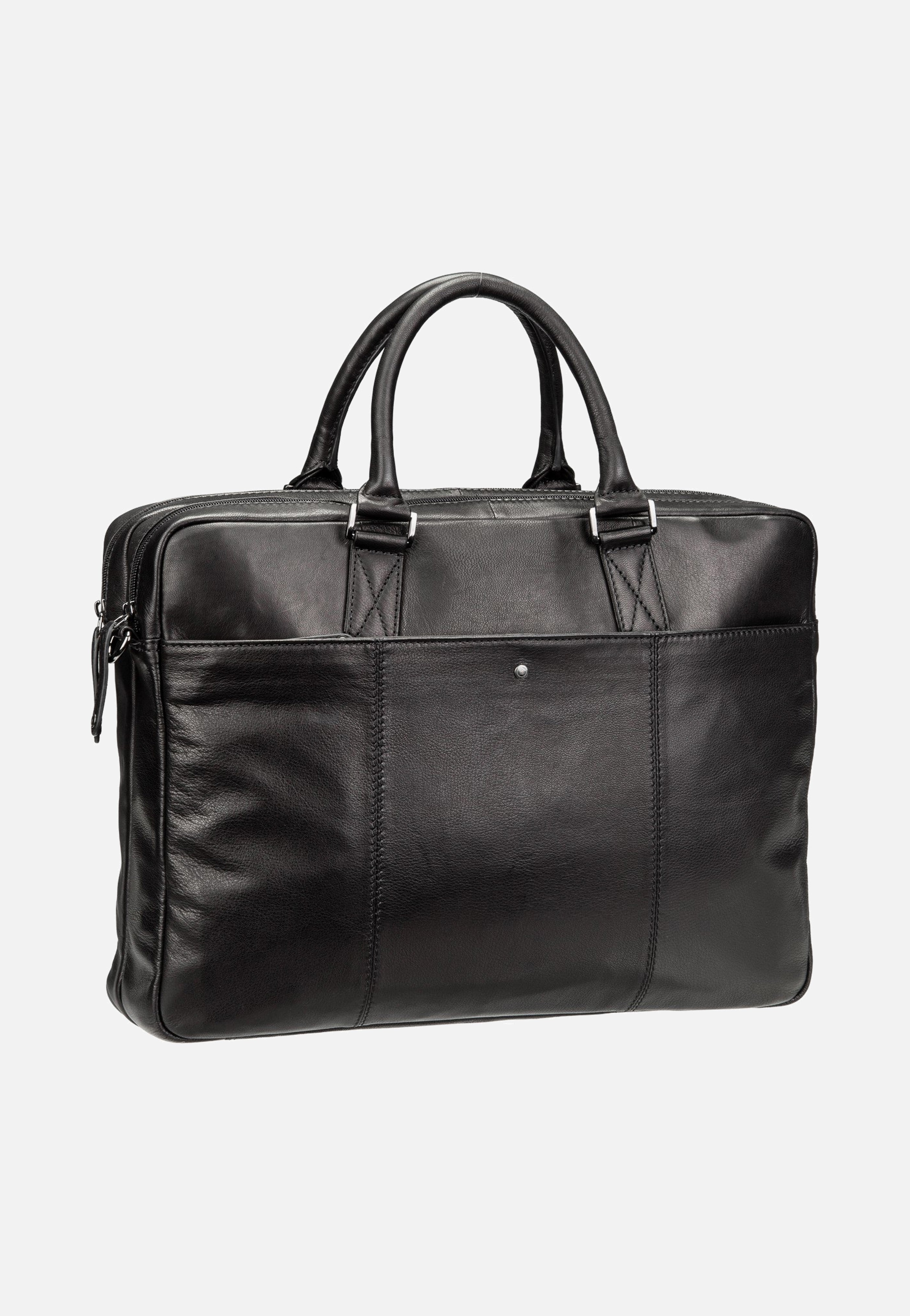 Bugatti Black Magic Briefcase Large Black Briefcase