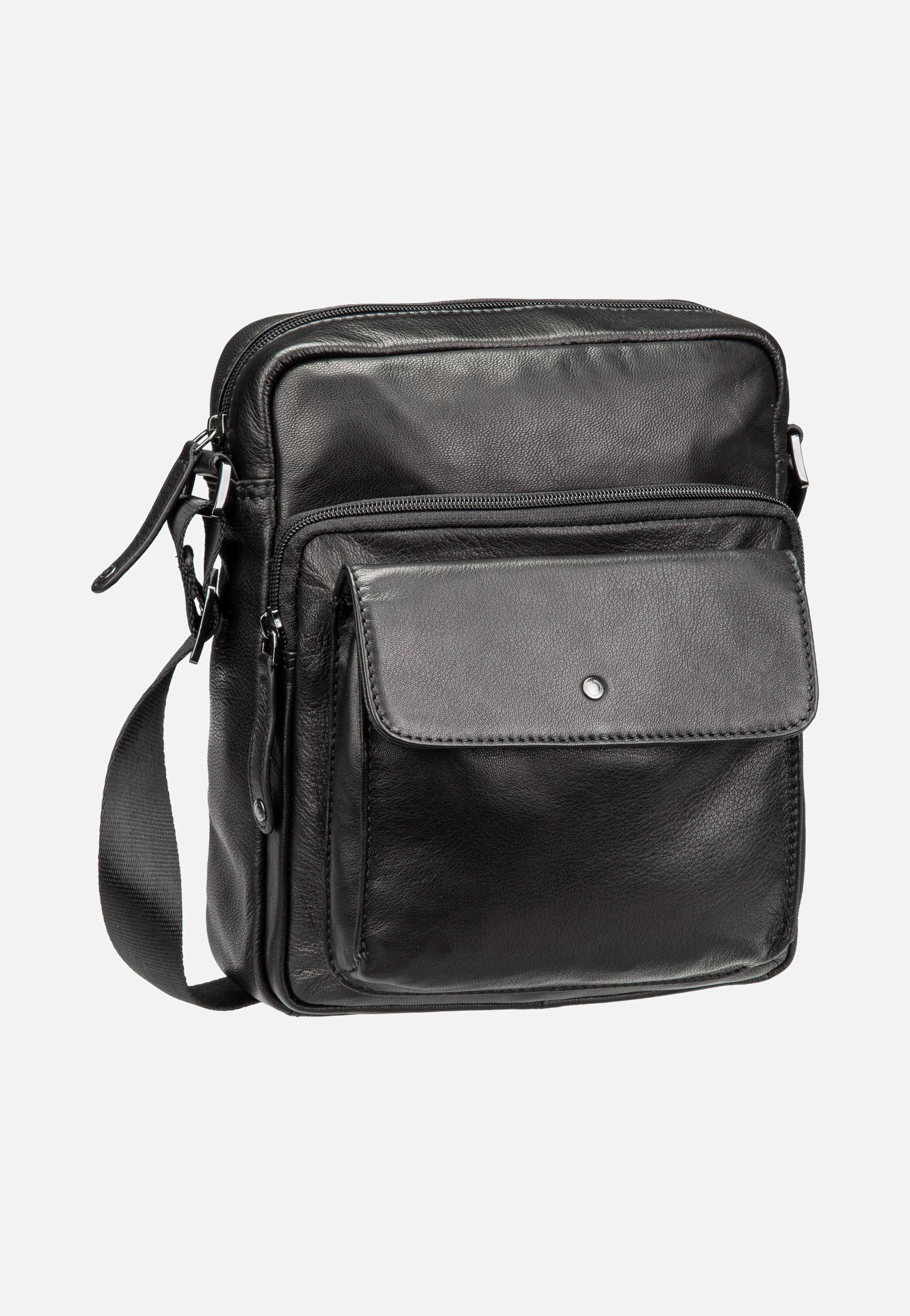 Bugatti Black Magic Shoulder Bag Large Black Crossbody Bag