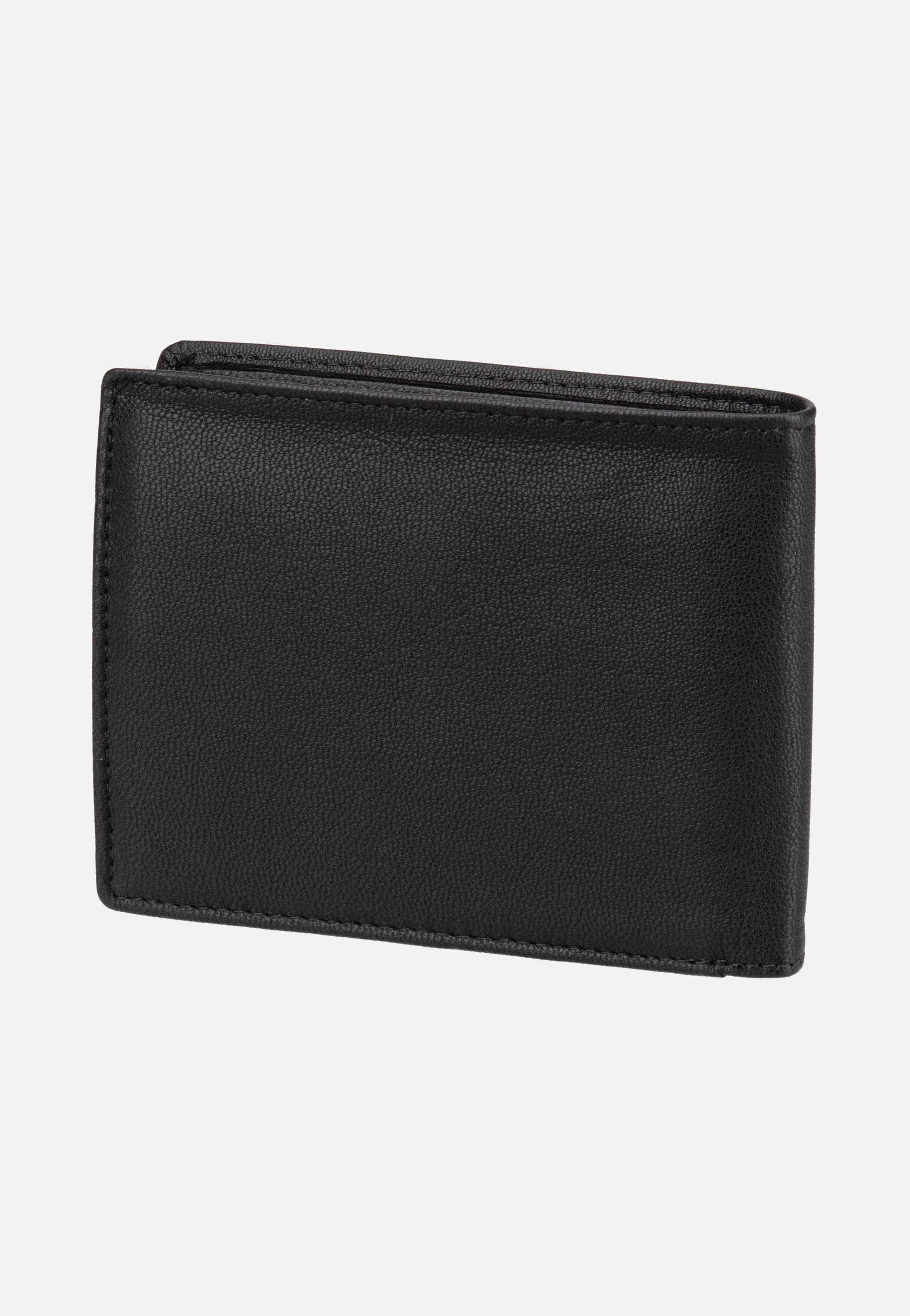 Bugatti Black Magic Wallet With Flap Black Wallet
