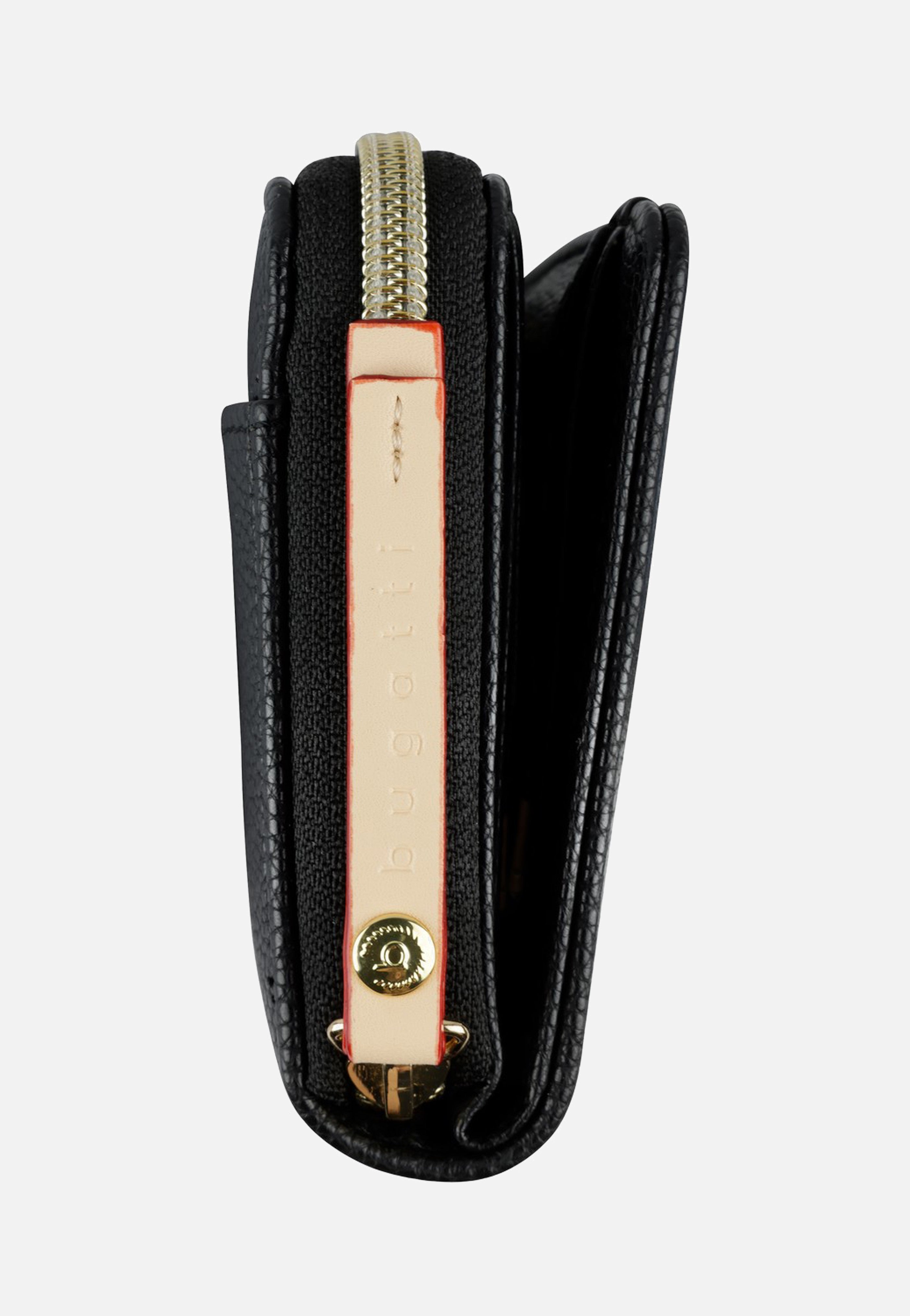 Bugatti Ella Zipped Ladies Purse Black Wallet
