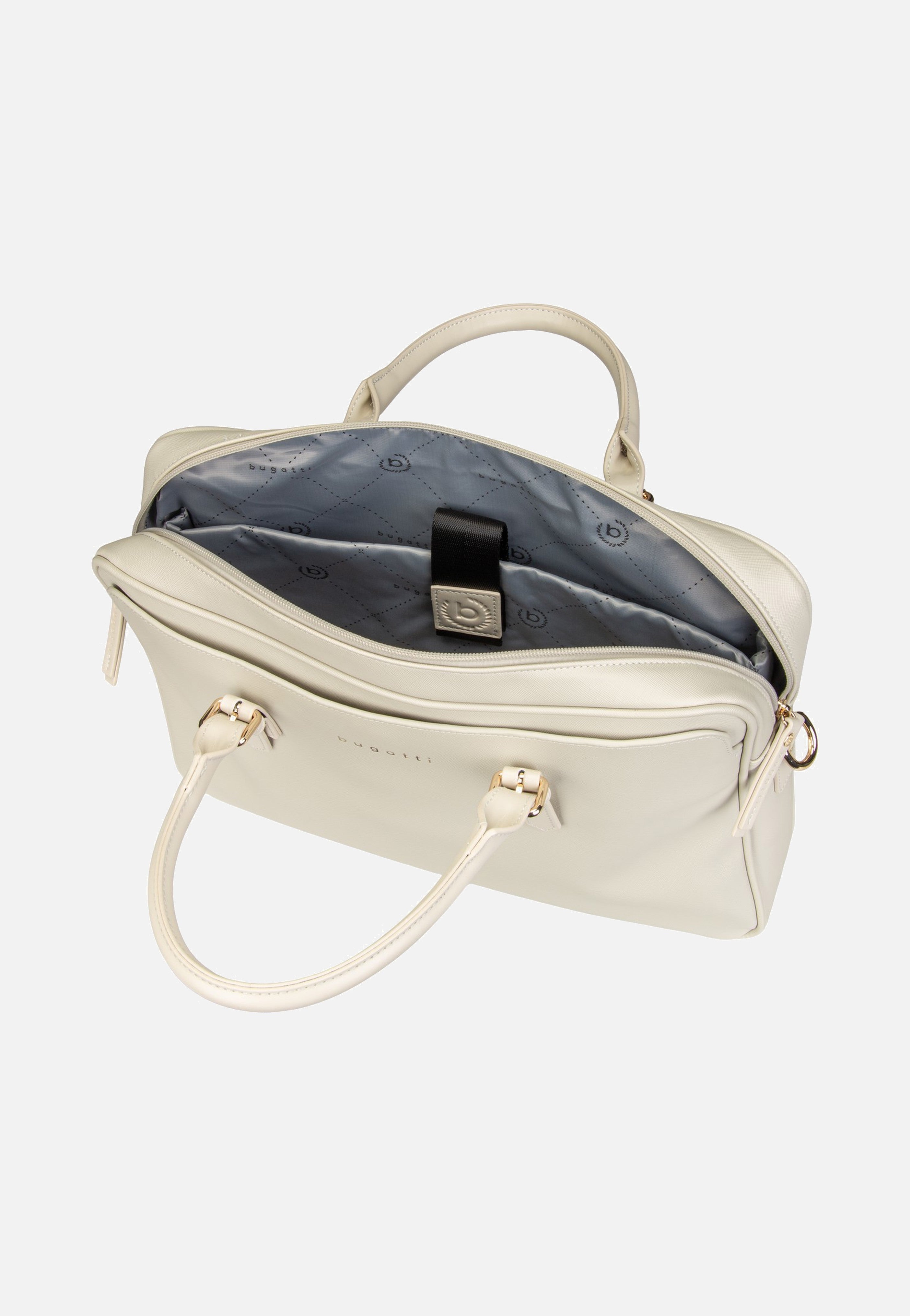 Bugatti Ella Saffiano Briefcase Beige Briefcase