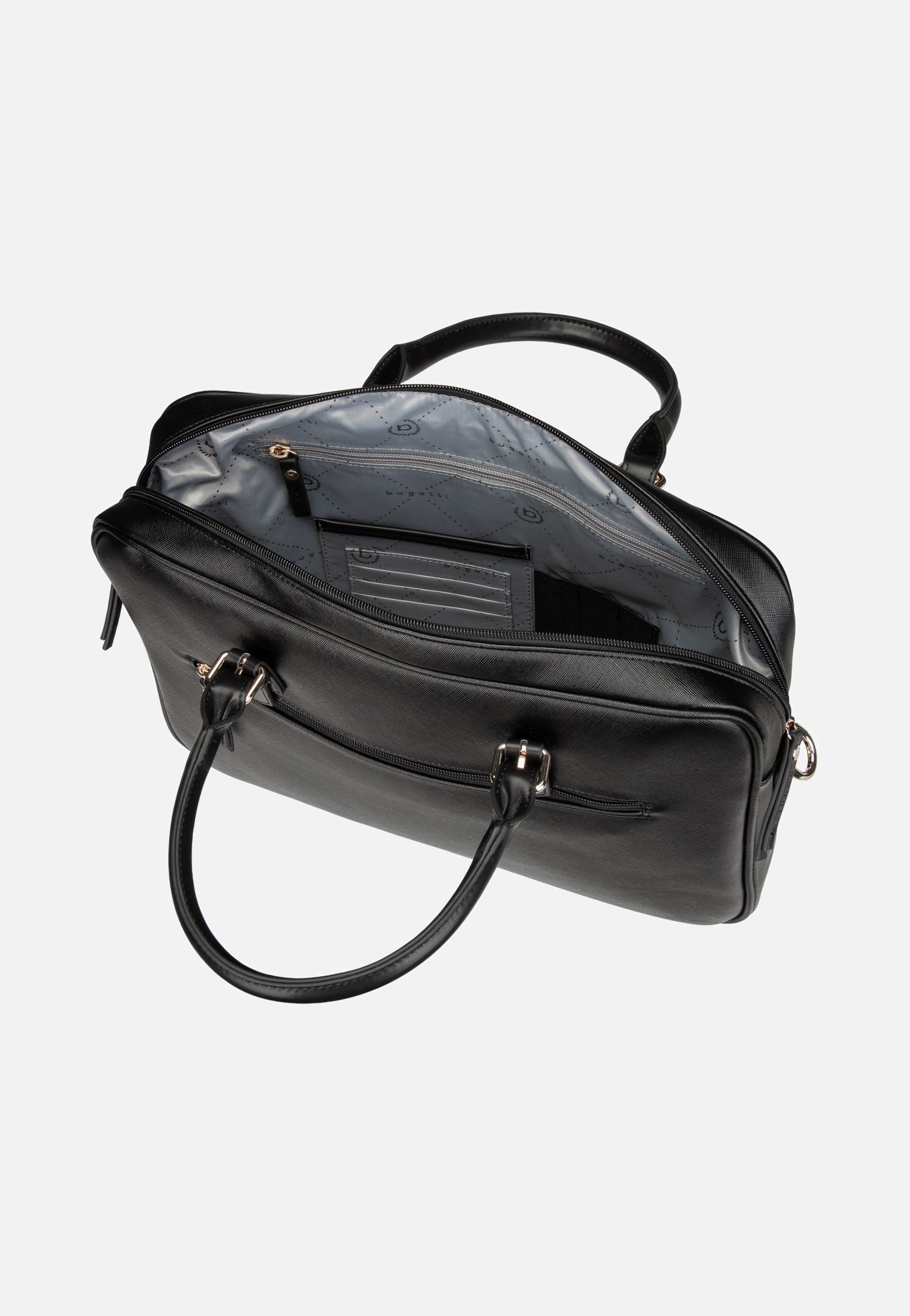 Bugatti Ella Saffiano Briefcase Black Briefcase